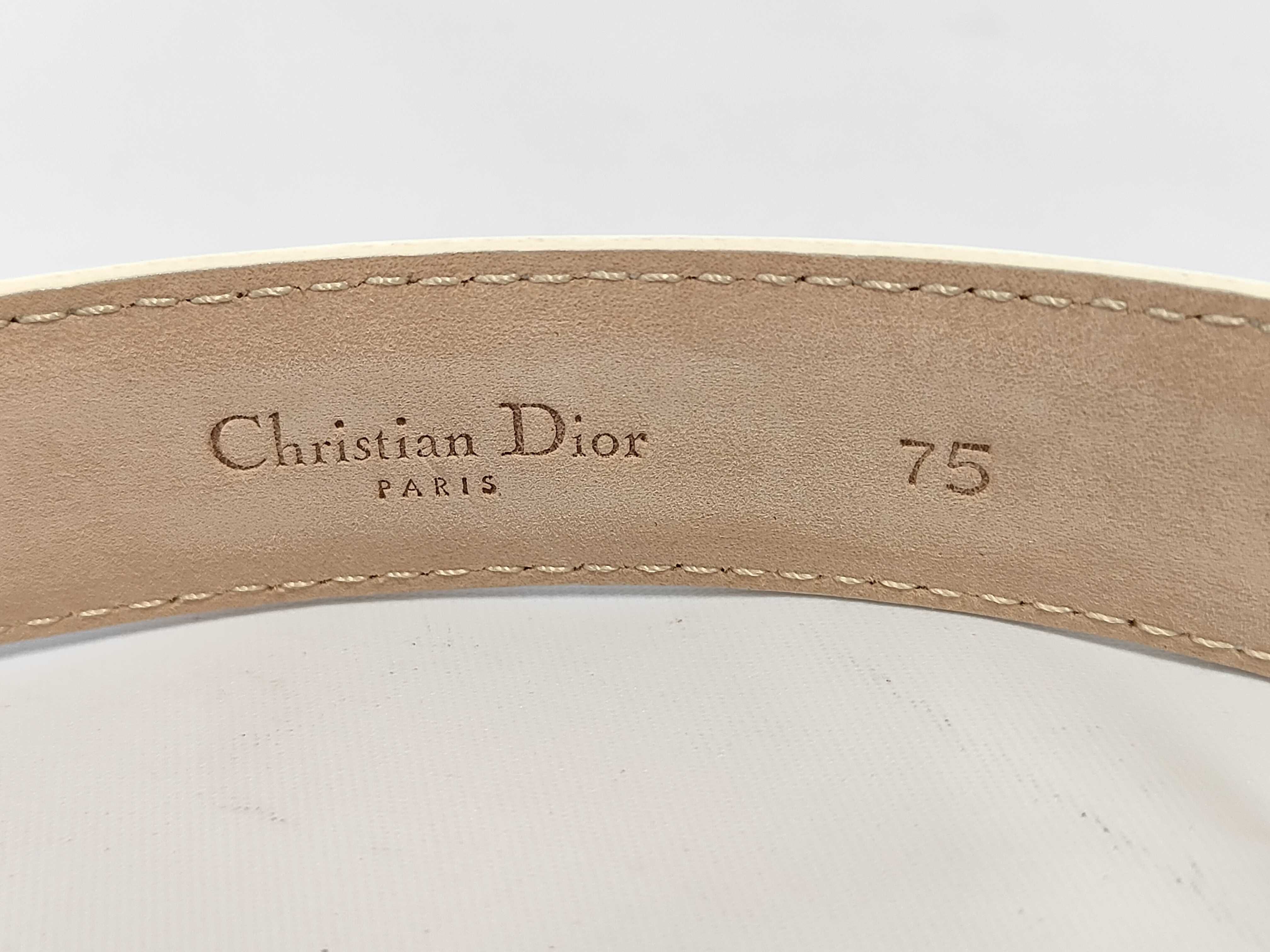 CD logo leather belt — view 5