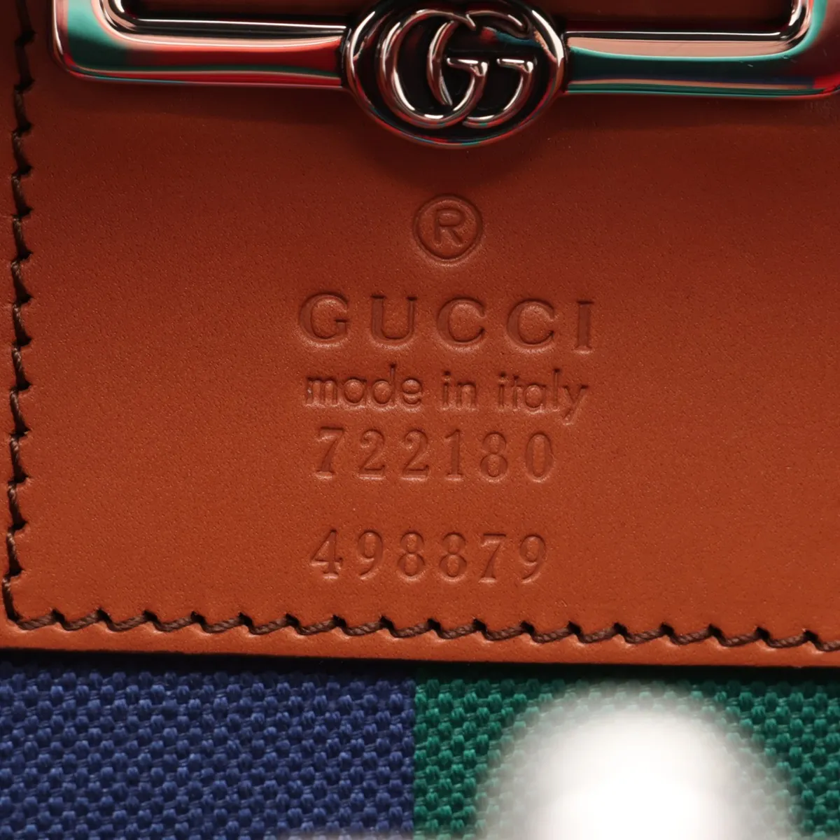 GG Supreme PVC x Leather 2-Way Handbag, Multicolor 722180 — view 9