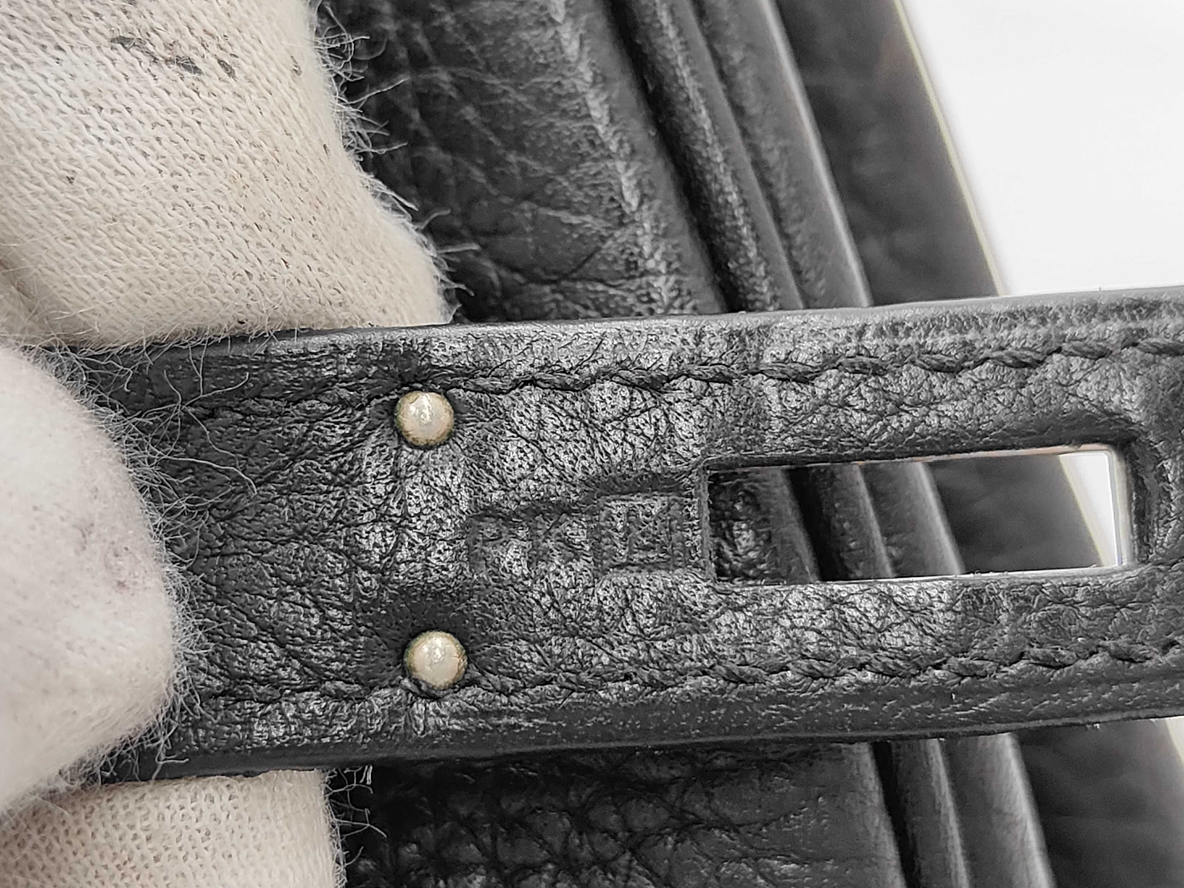 Birkin 35 Black ??L Silver Hardware Handbag — view 11