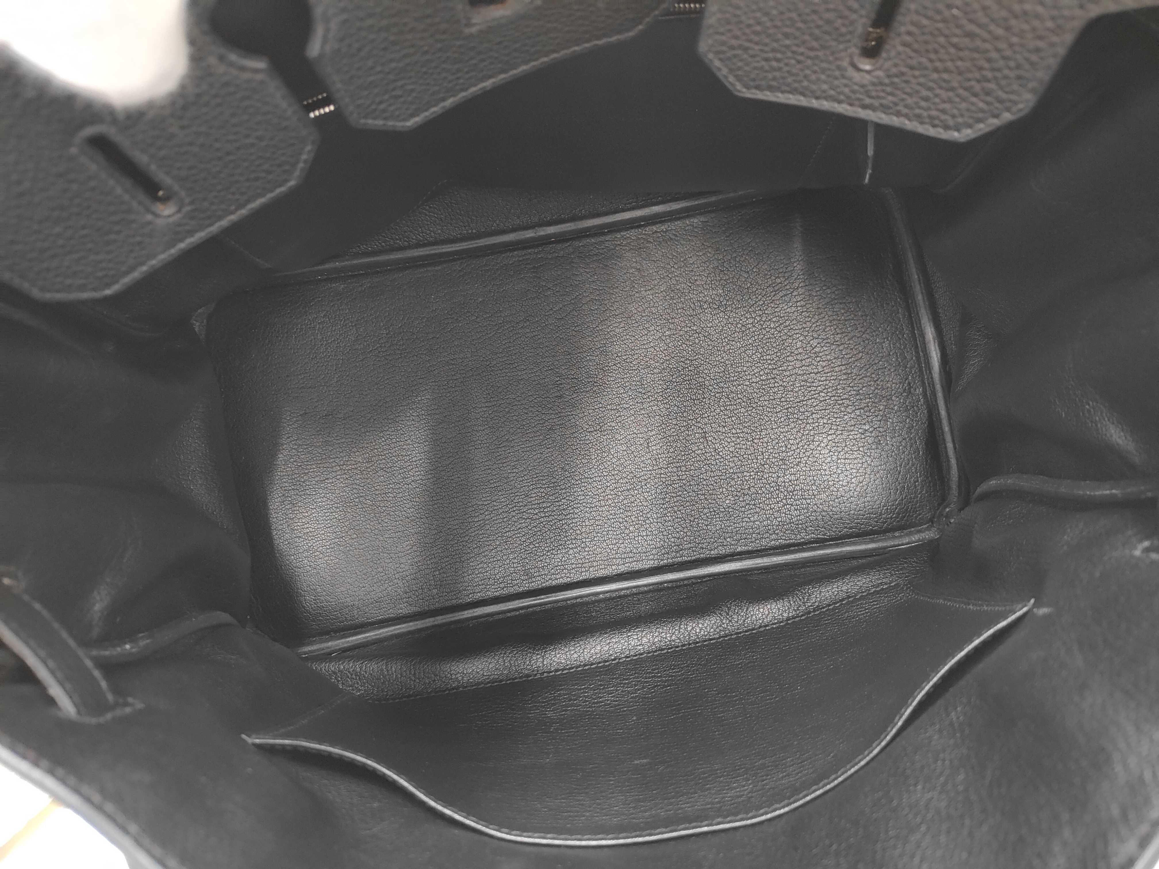 Birkin 35 Black ??L Silver Hardware Handbag — view 8