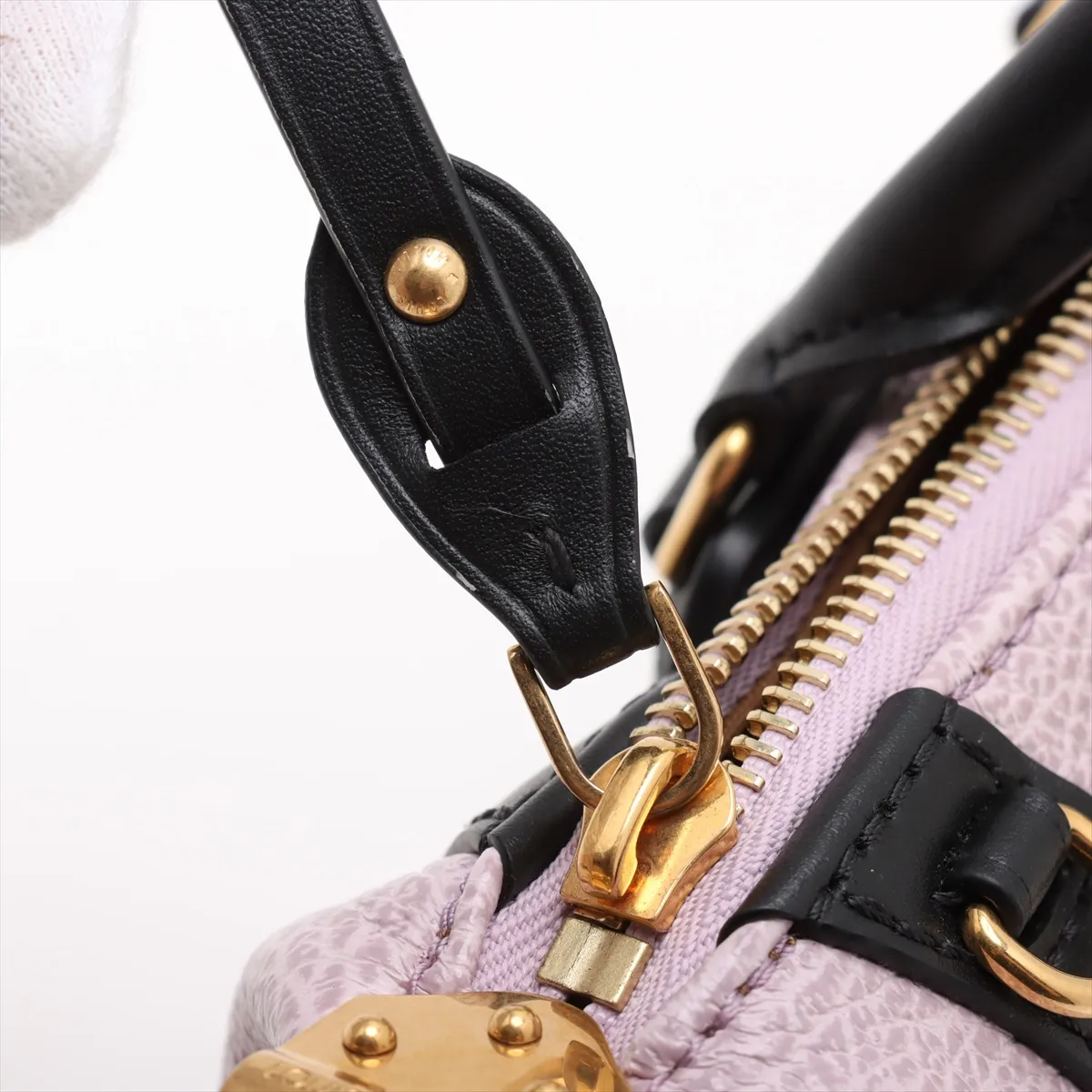LV Logo x Leather Biker Nano M28141 Purple x Black RFID reaction available — view 11
