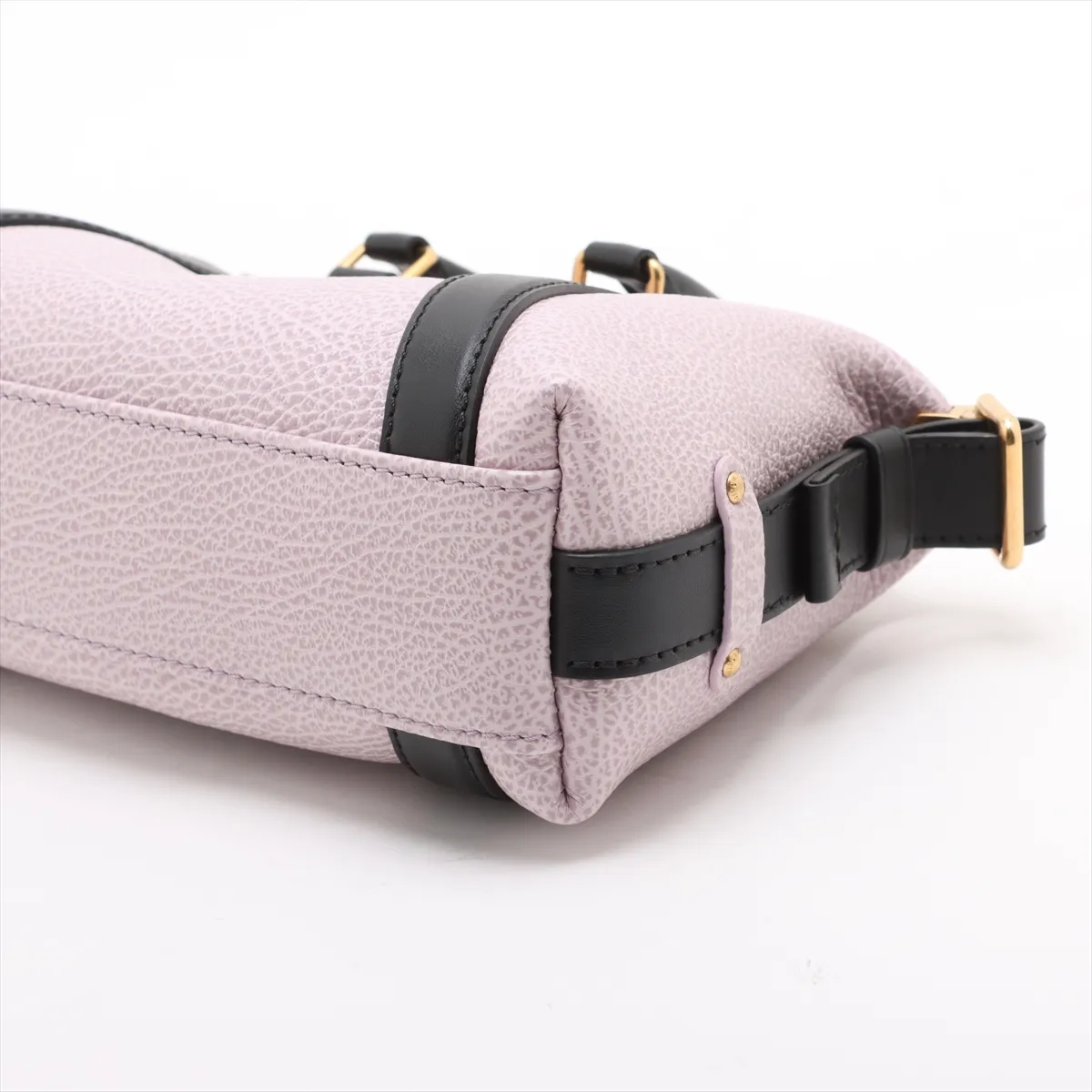 LV Logo x Leather Biker Nano M28141 Purple x Black RFID reaction available — view 3