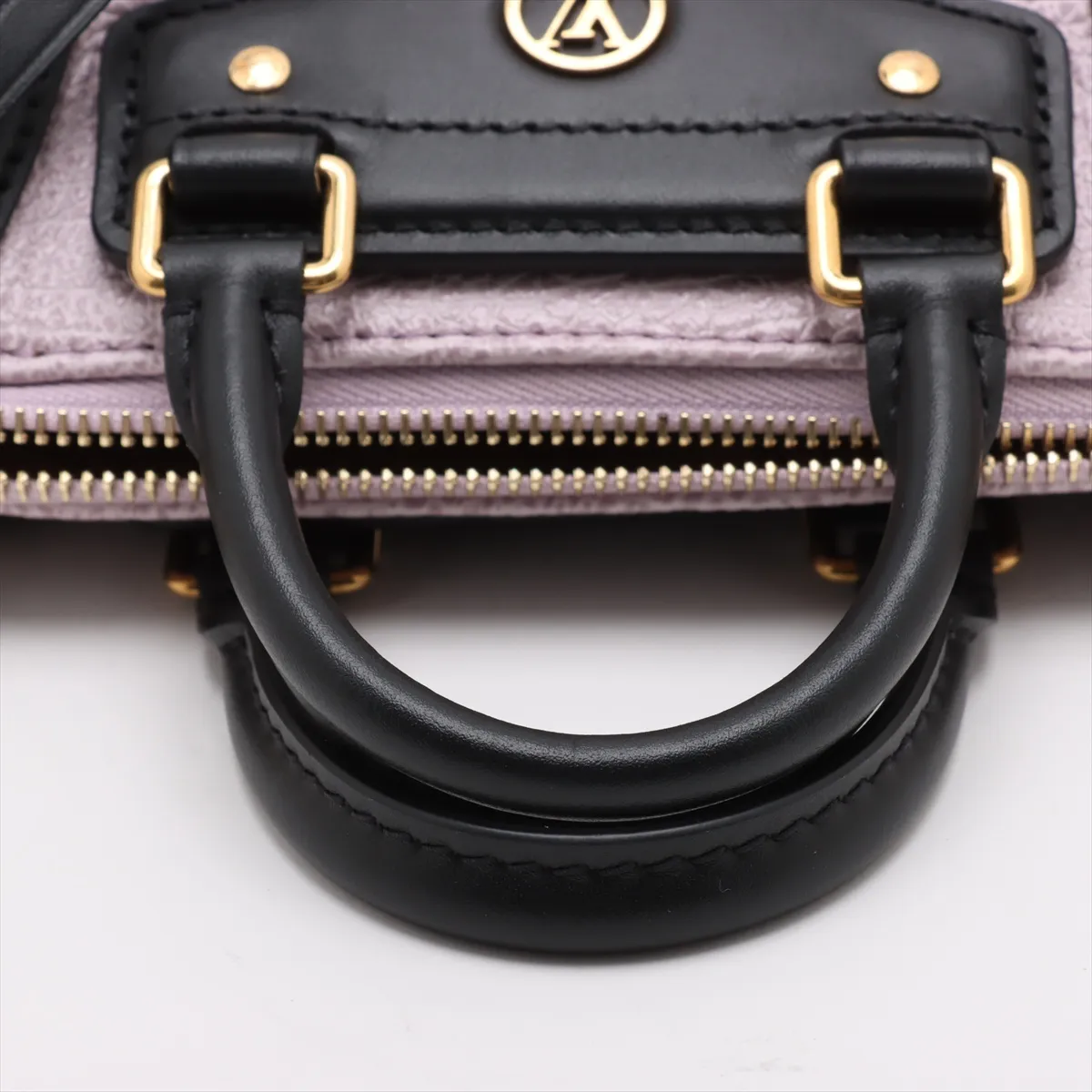 LV Logo x Leather Biker Nano M28141 Purple x Black RFID reaction available — view 6