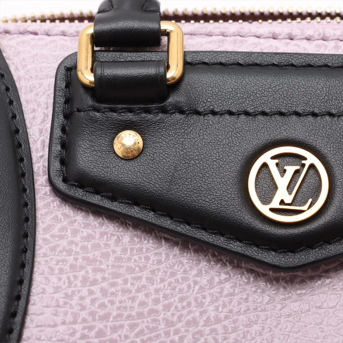 LV Logo x Leather Biker Nano M28141 Purple x Black RFID reaction available — view 10