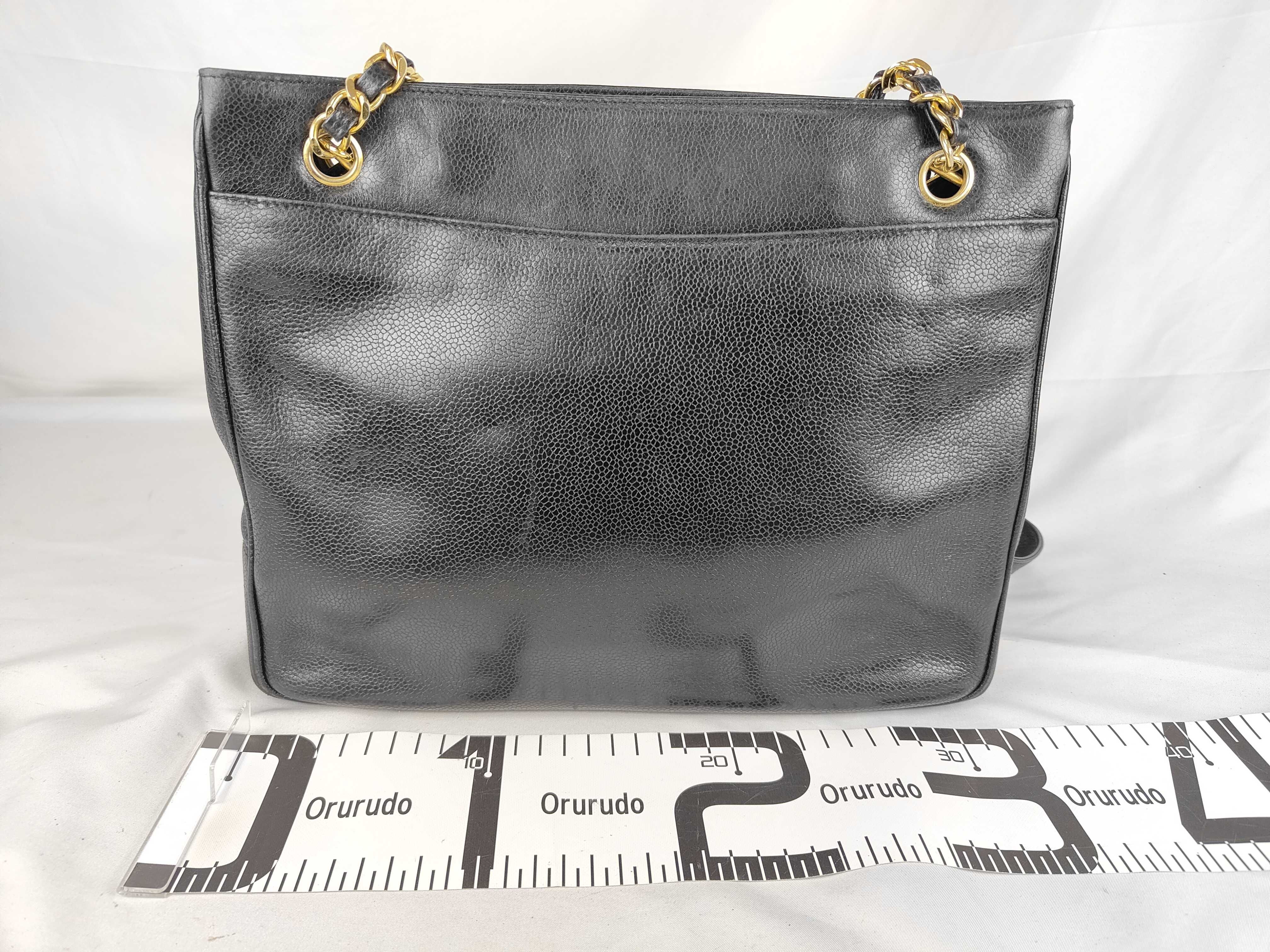 Caviar Skin Chain Tote Bag — view 2