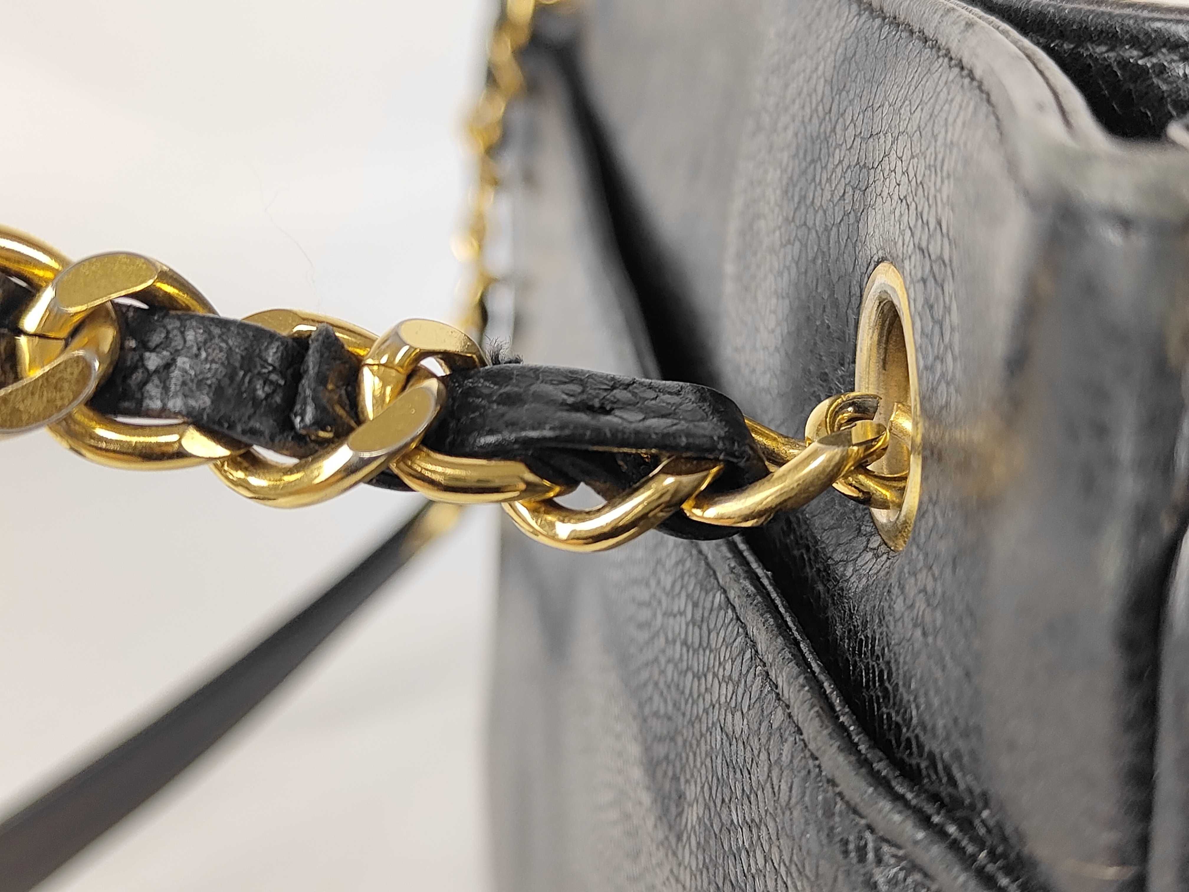 Caviar Skin Chain Tote Bag — view 5