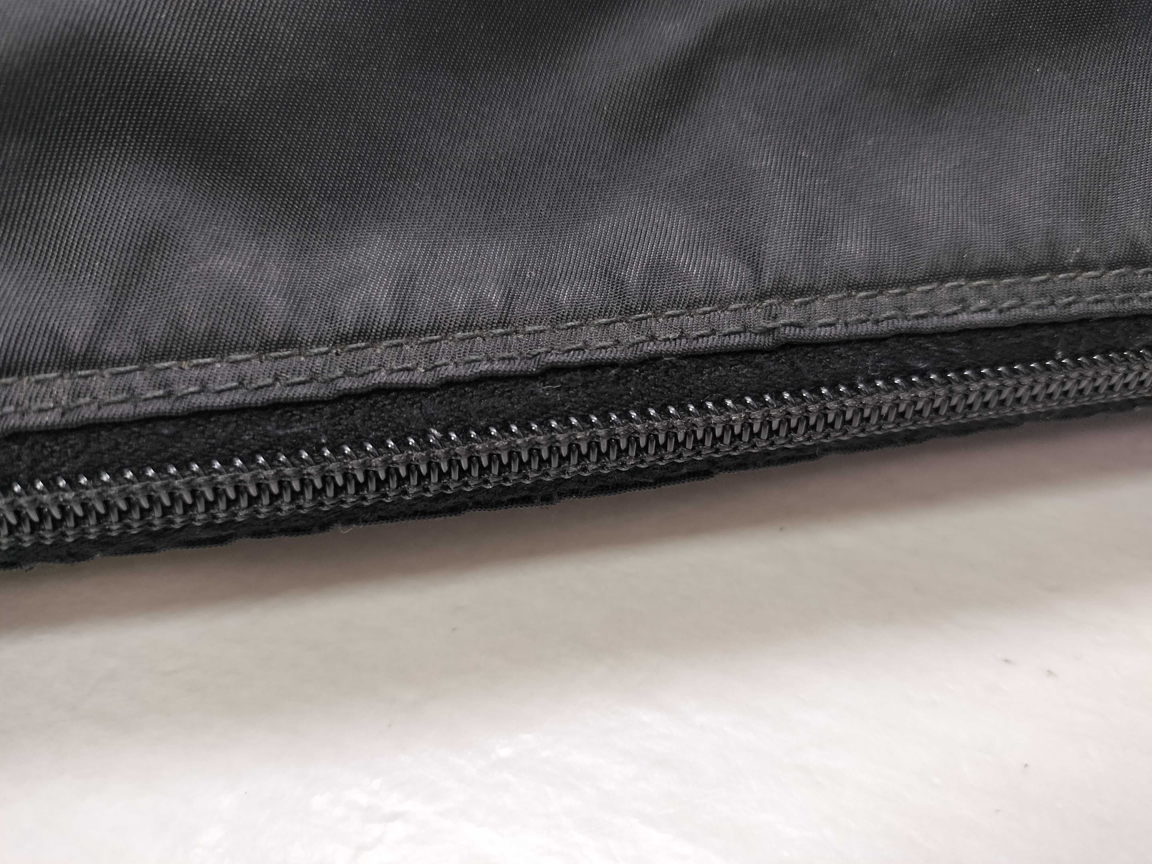 Nylon Shoulder Bag, Black, Triangle Logo — view 6