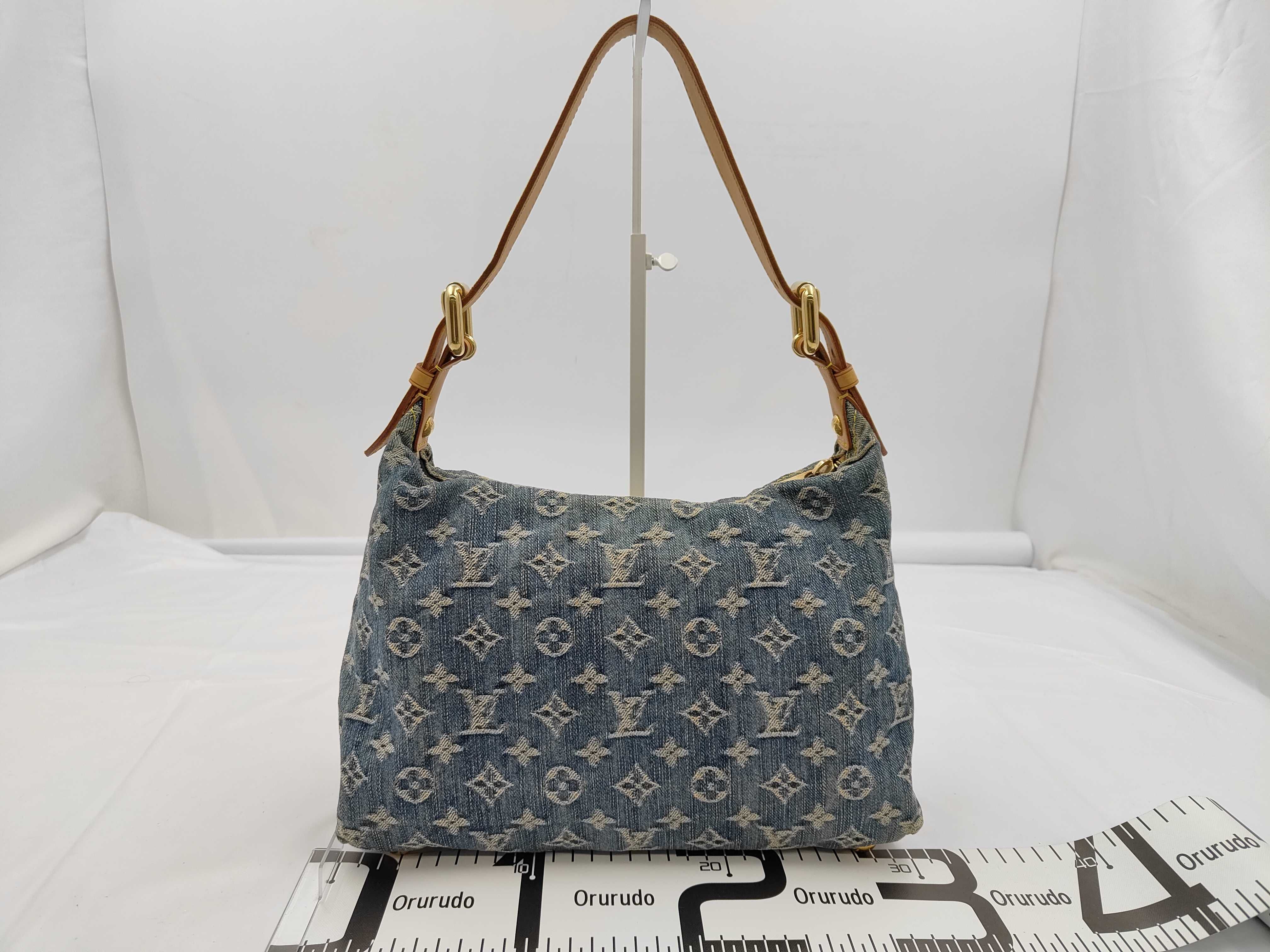 Monogram Denim Baggy PM Blue M95049 Shoulder Bag — view 2