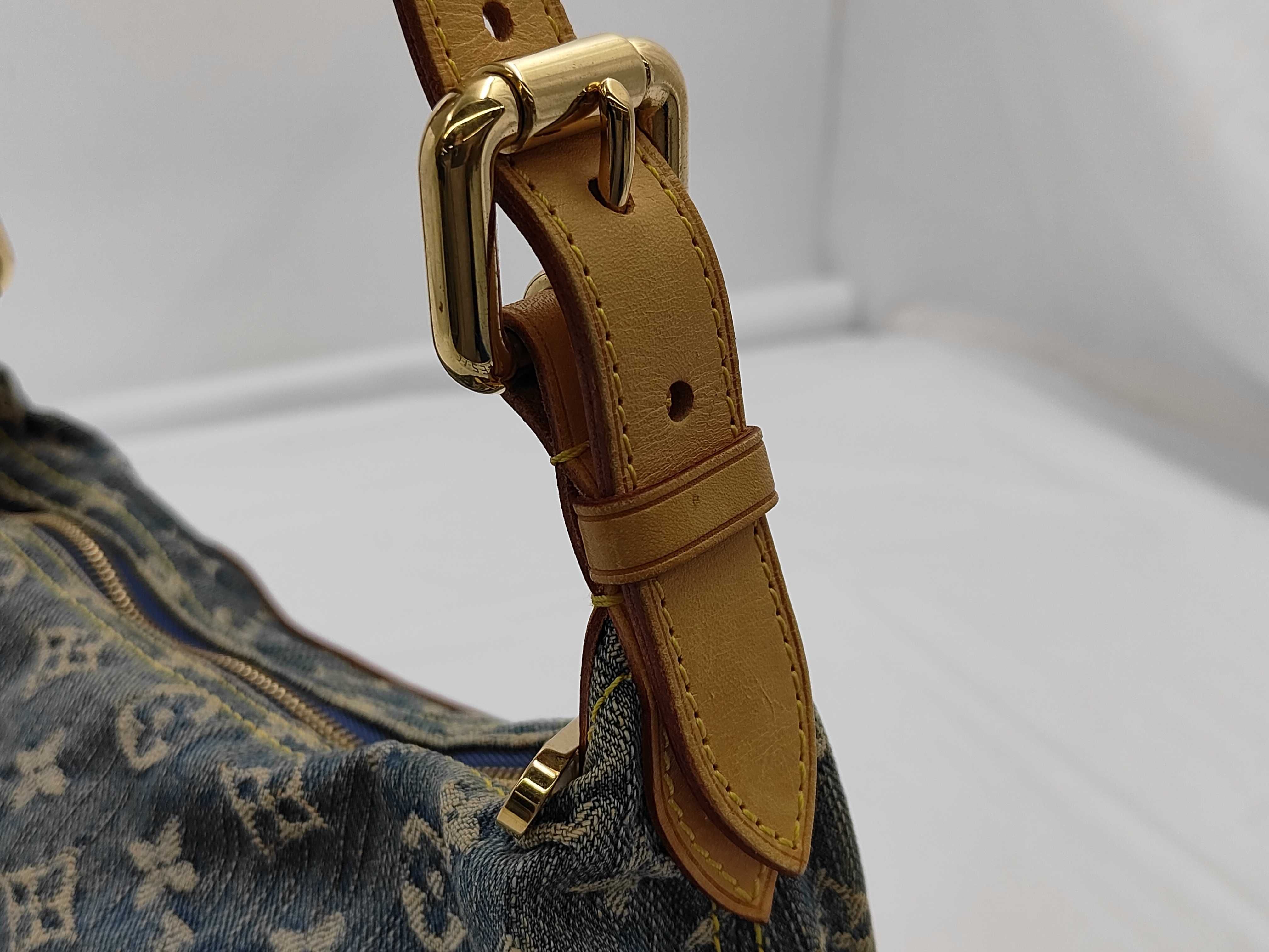 Monogram Denim Baggy PM Blue M95049 Shoulder Bag — view 6