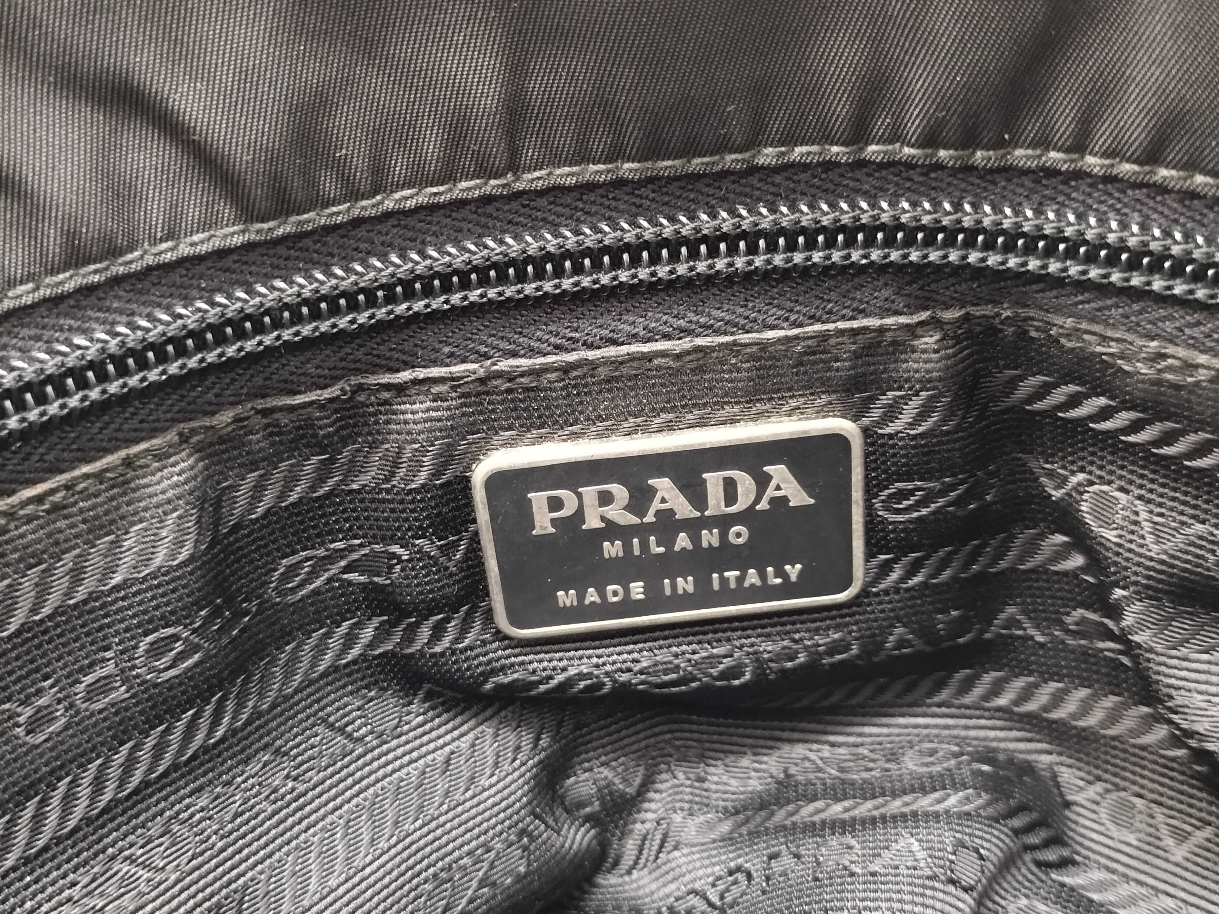 Nylon Chain Shoulder Bag/Tote Bag - Black — view 11