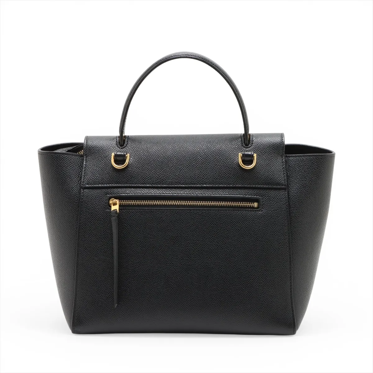 Belt Bag Micro Leather 2-Way Handbag Black — view 2