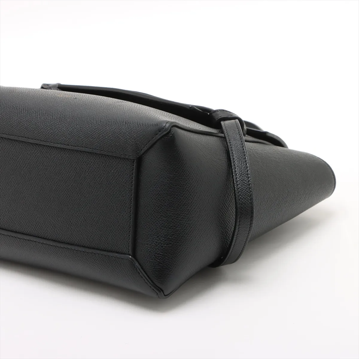 Belt Bag Micro Leather 2-Way Handbag Black — view 3