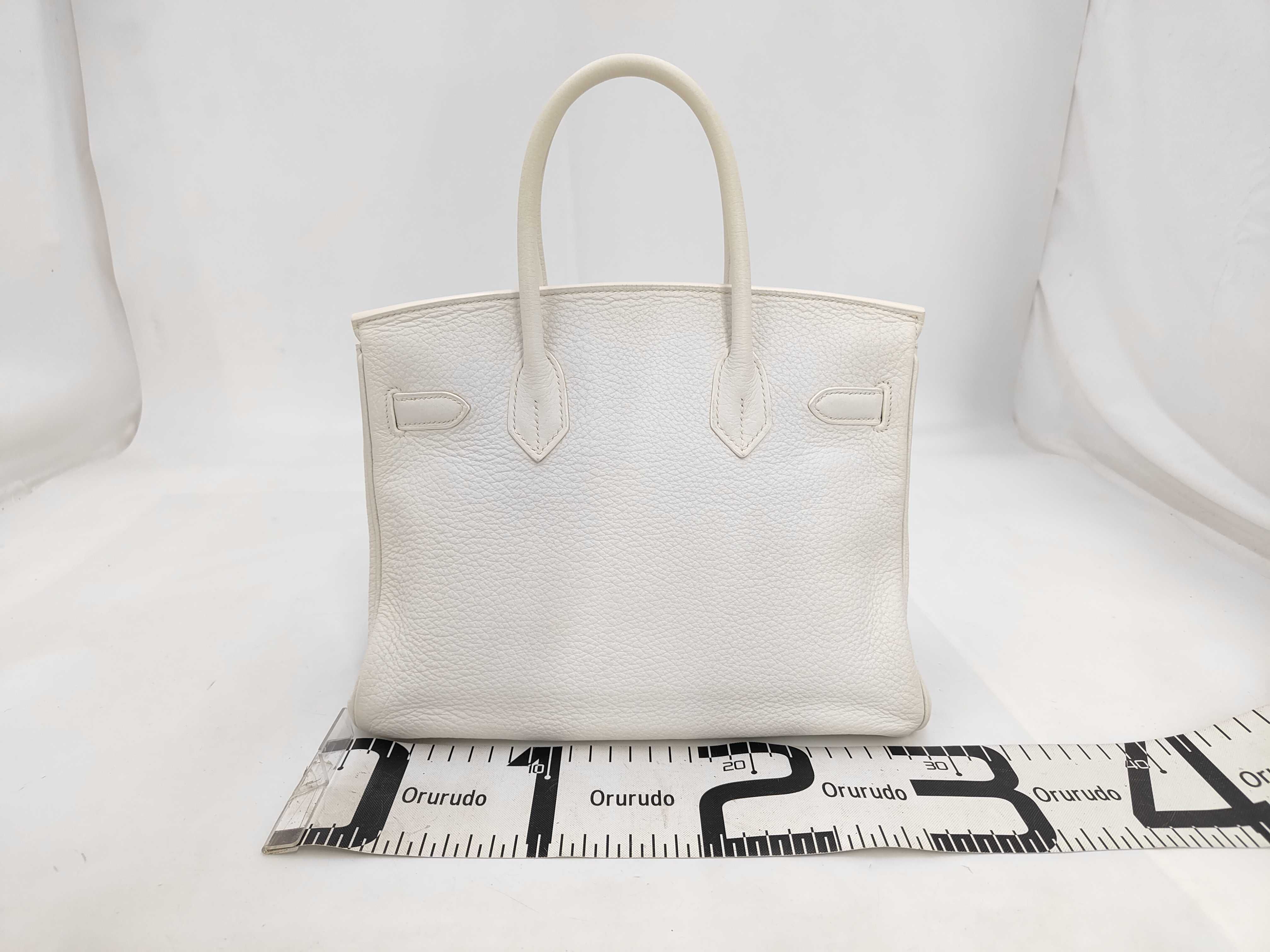 Birkin 30 L White Handbag — view 2