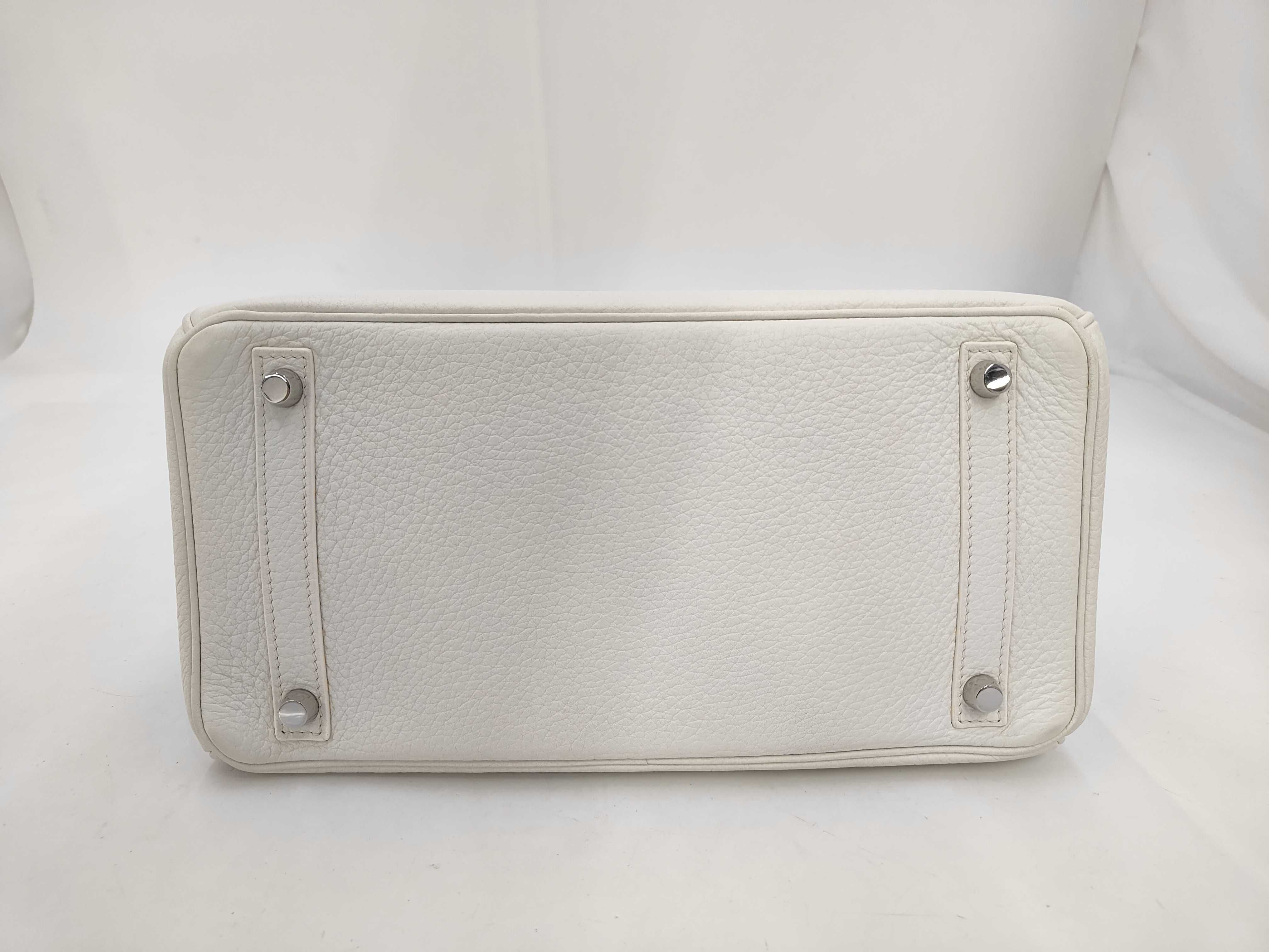 Birkin 30 L White Handbag — view 4