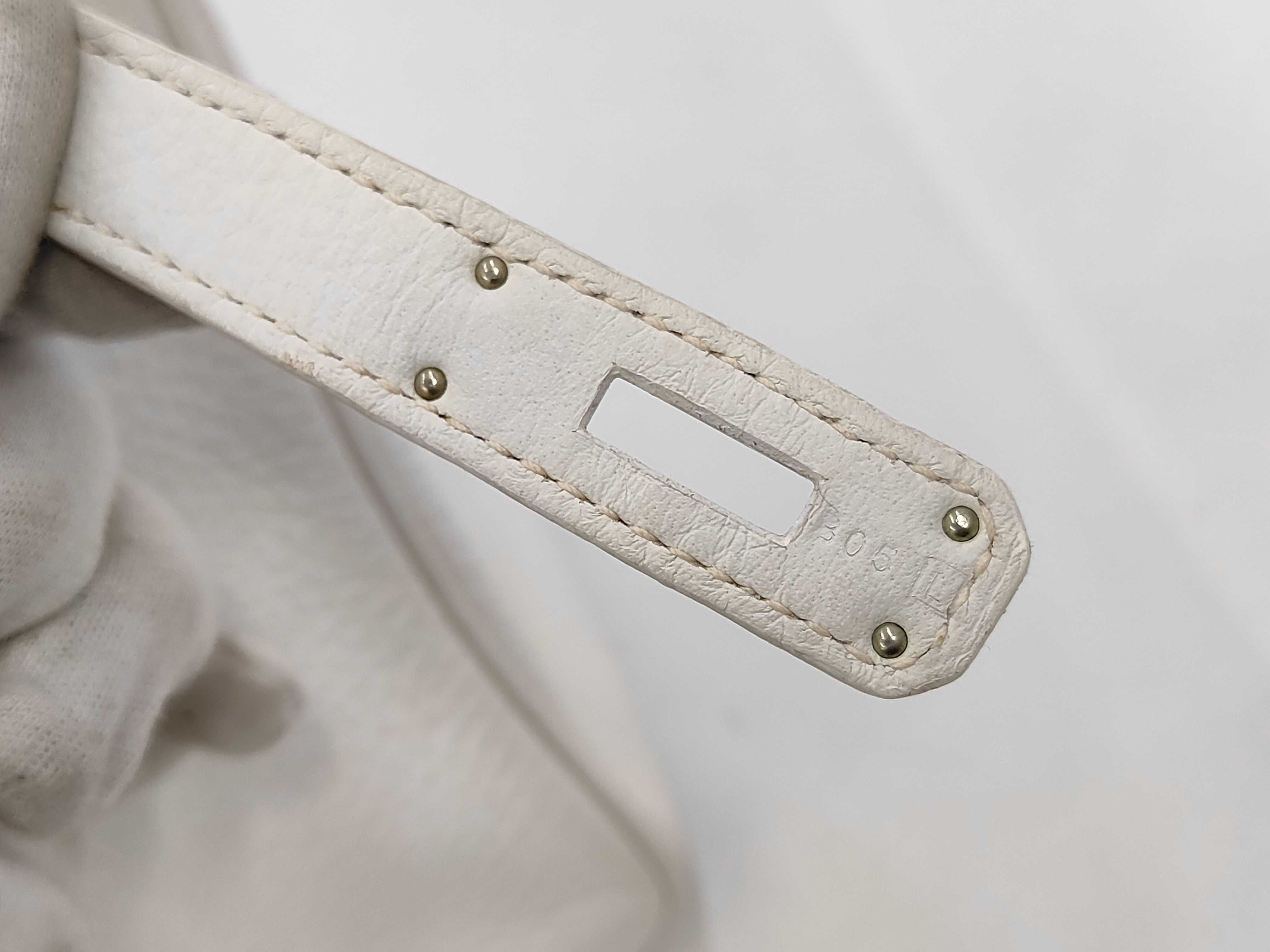Birkin 30 L White Handbag — view 8
