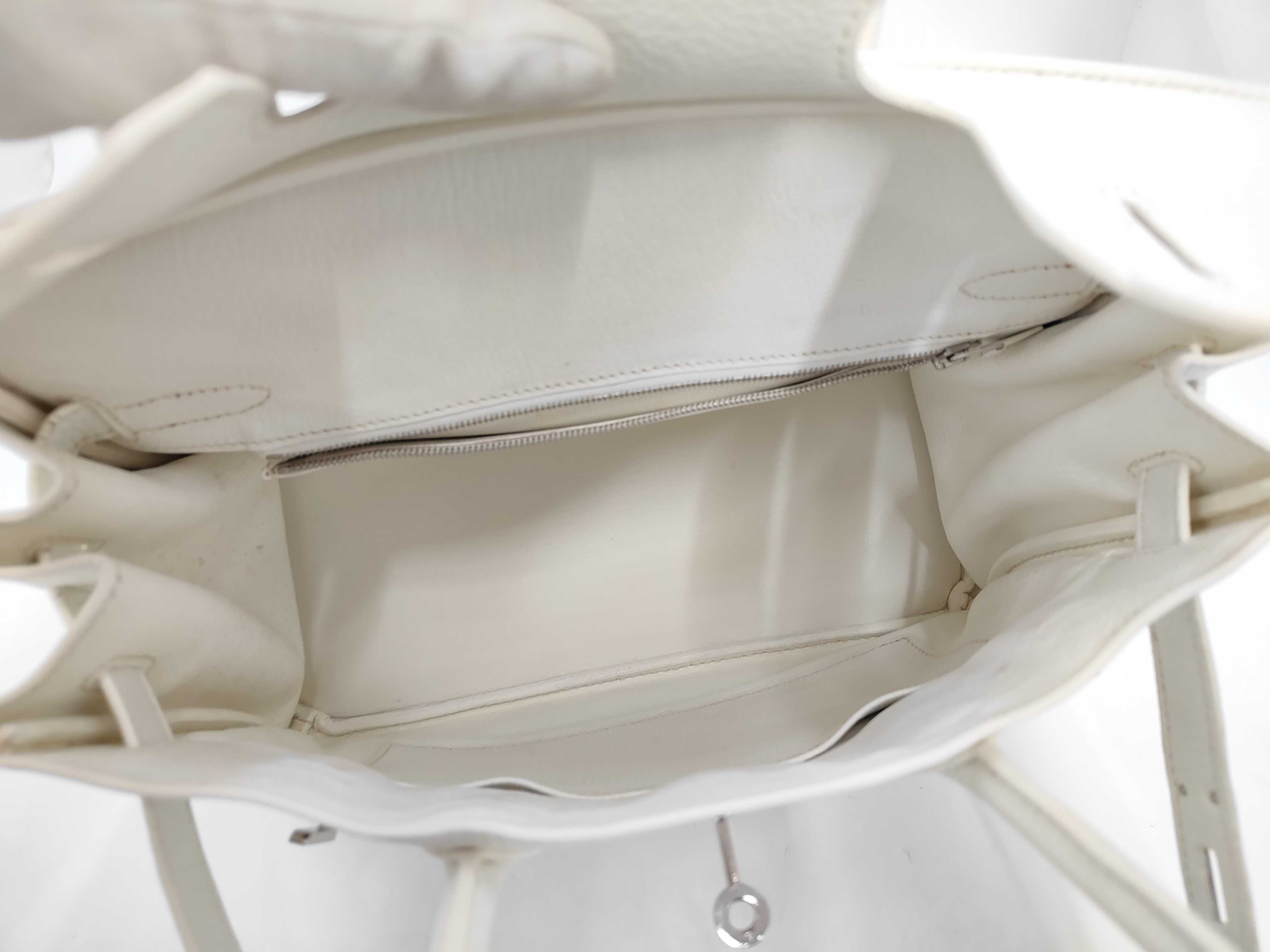 Birkin 30 L White Handbag — view 9