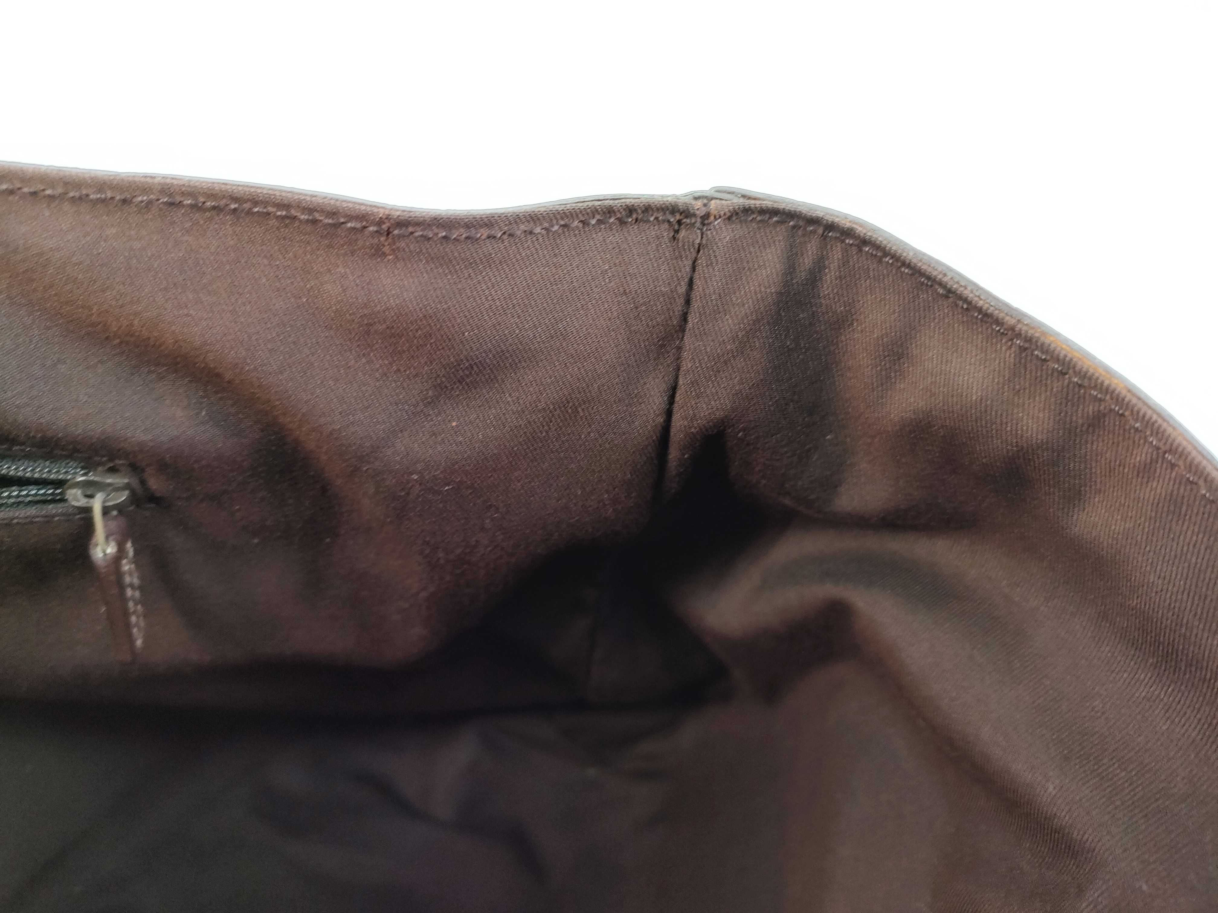 handbag, one-shoulder style, leather and canvas, GG pattern. — view 11