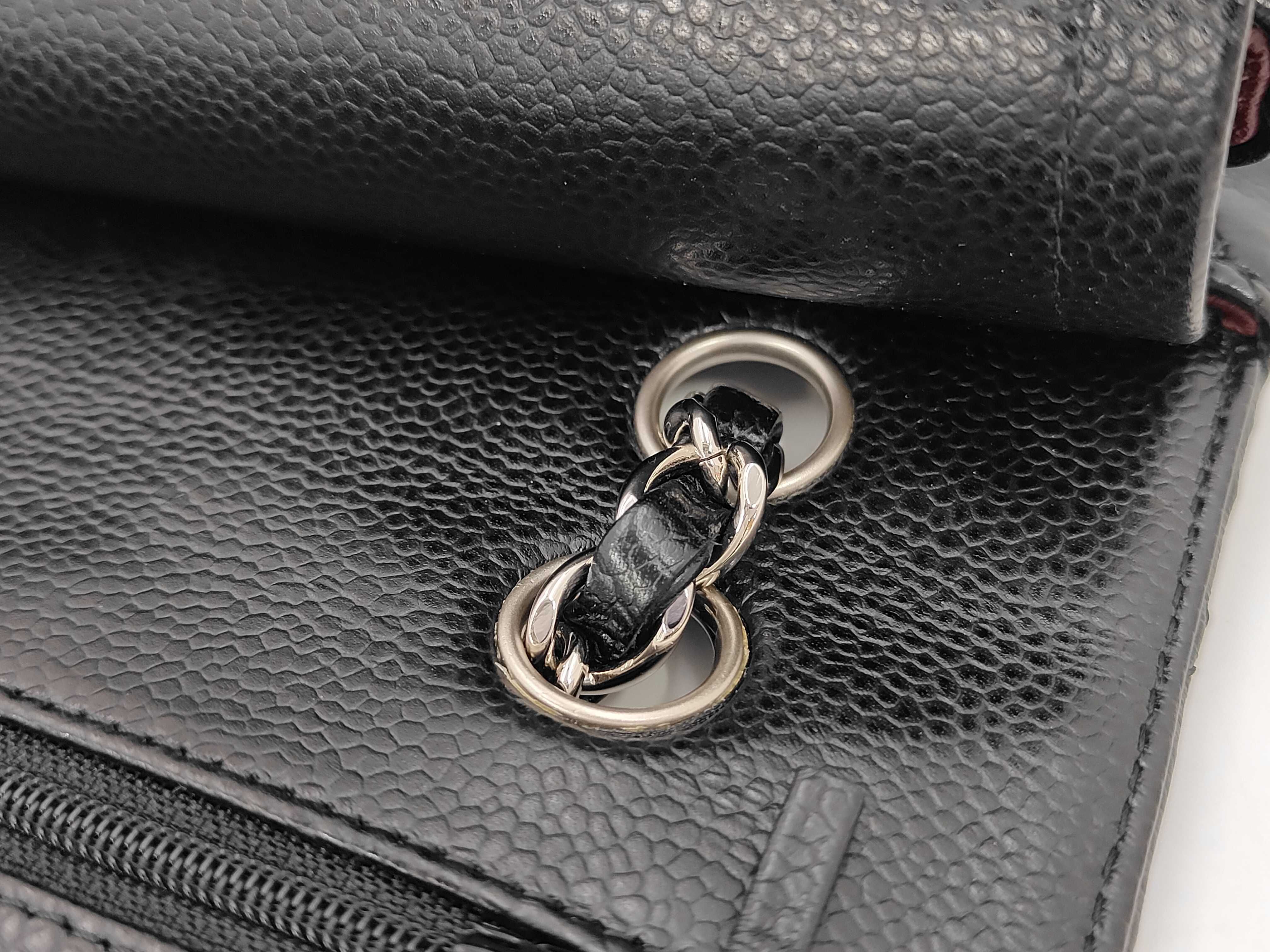 Matelassé 25 Caviar Leather Black Silver Hardware Serial Number 21-series Shoulder Bag — view 10