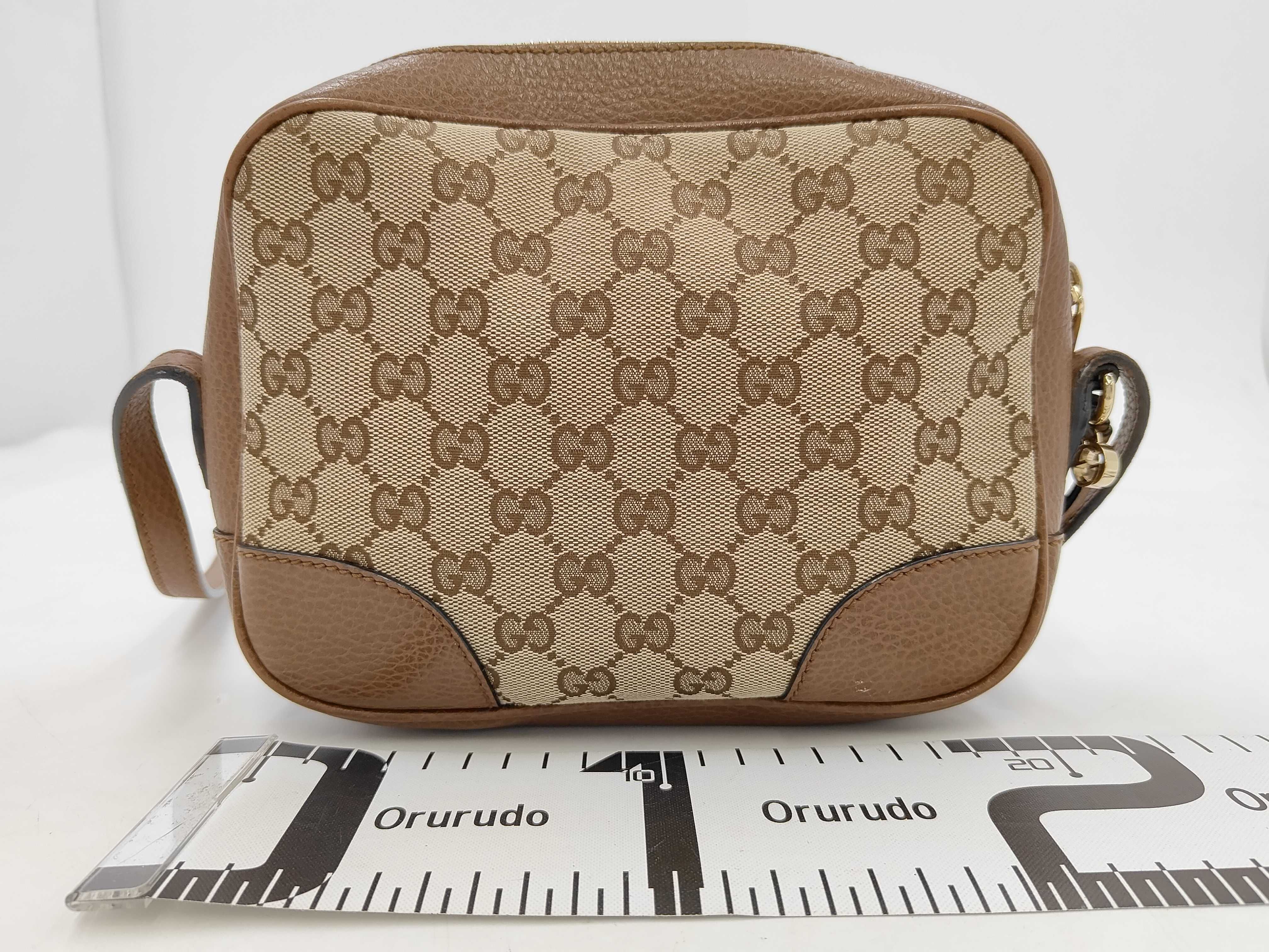 GG Canvas Shoulder Bag, Brown, 449413 (Shoulder Bag) — view 2