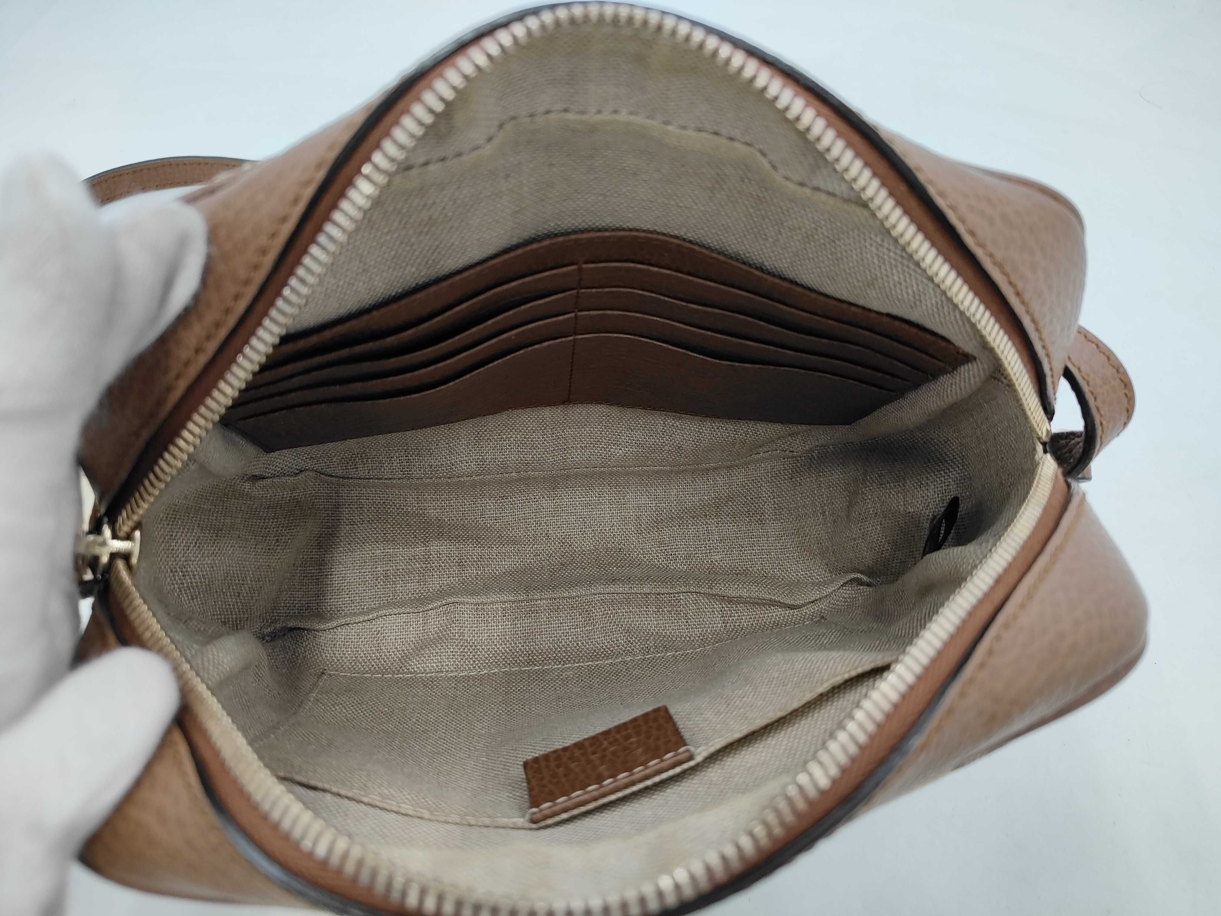 GG Canvas Shoulder Bag, Brown, 449413 (Shoulder Bag) — view 11
