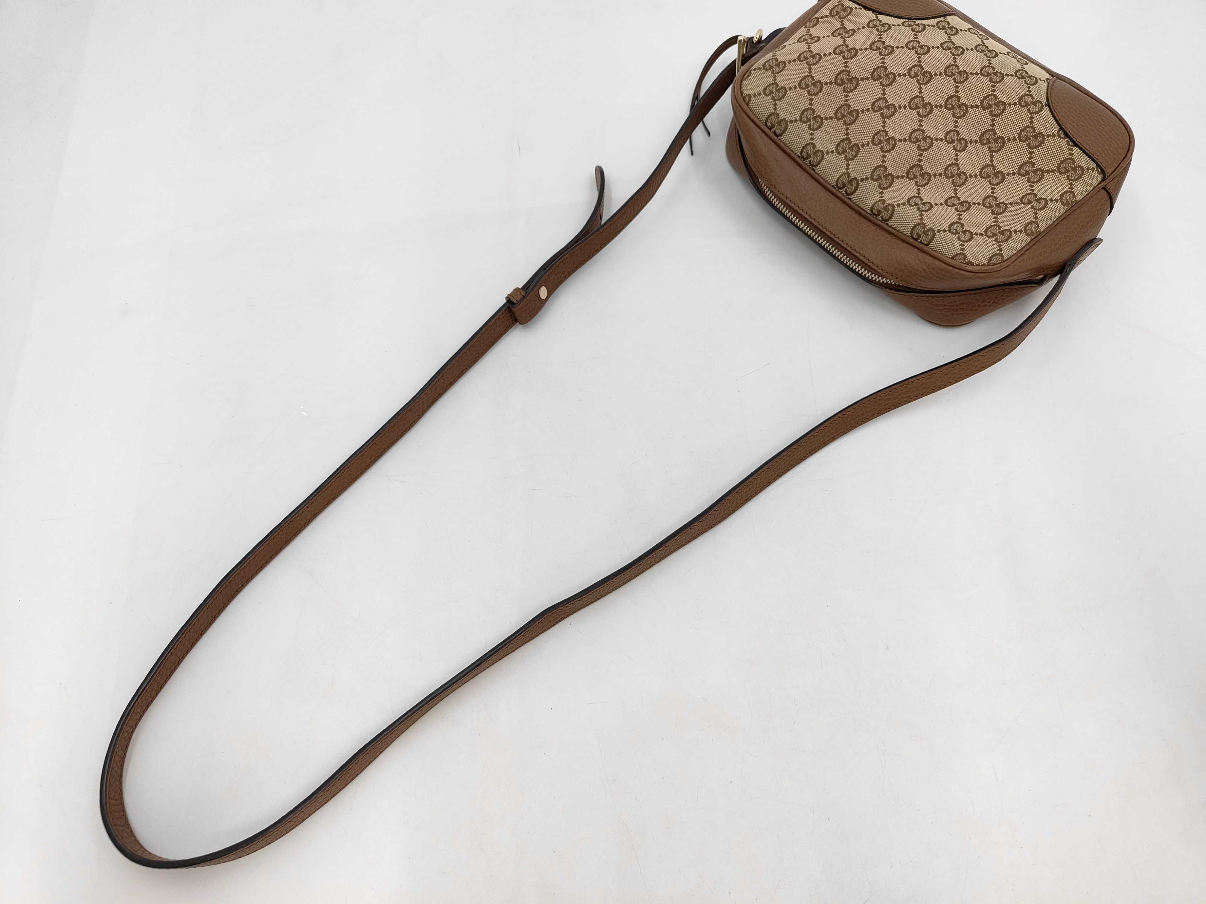GG Canvas Shoulder Bag, Brown, 449413 (Shoulder Bag) — view 6