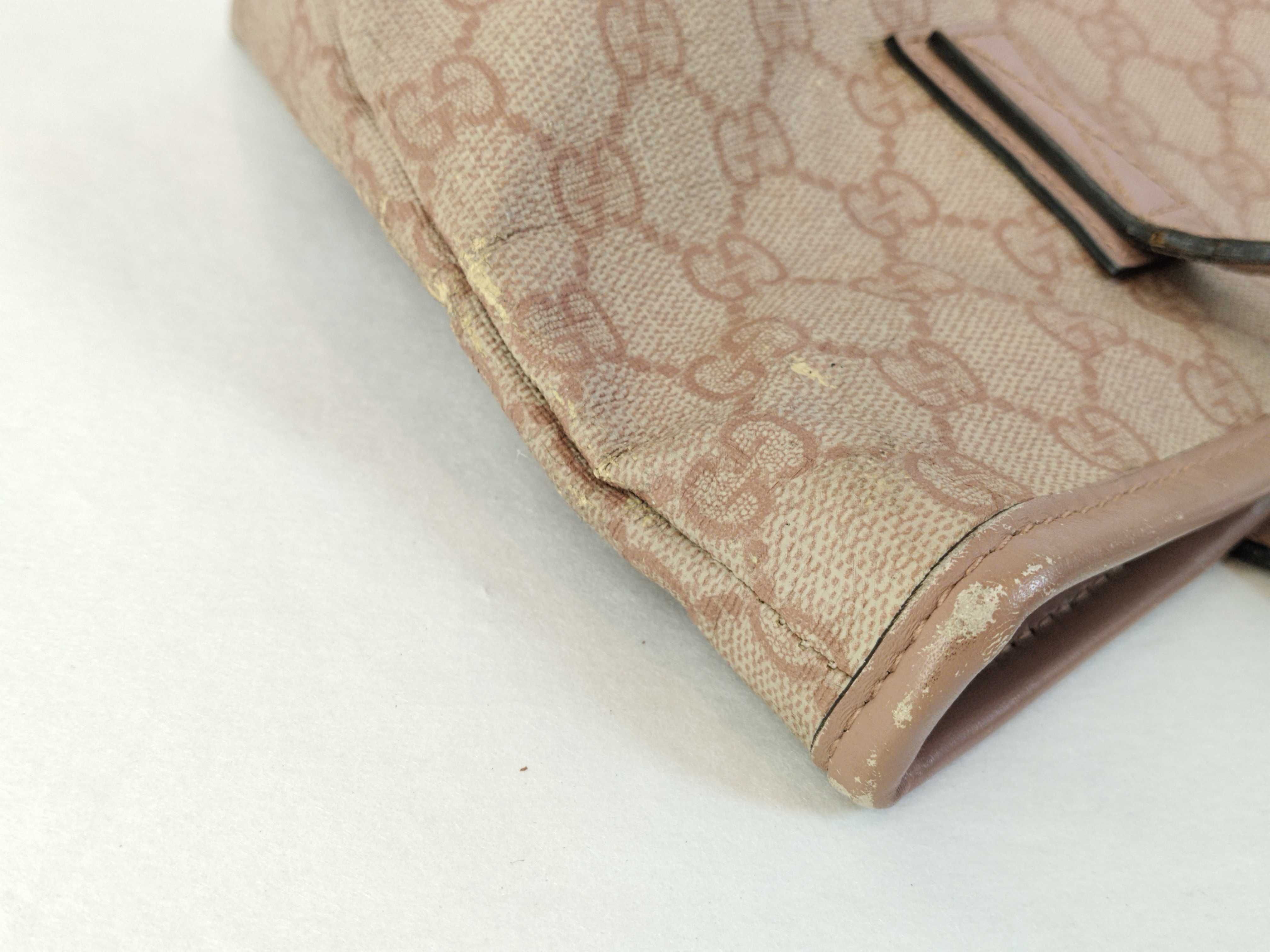 GG Supreme ID-GG Supreme PVC & Cowhide Tote Bag Beige x Pink 211138 Tote Bag — view 14
