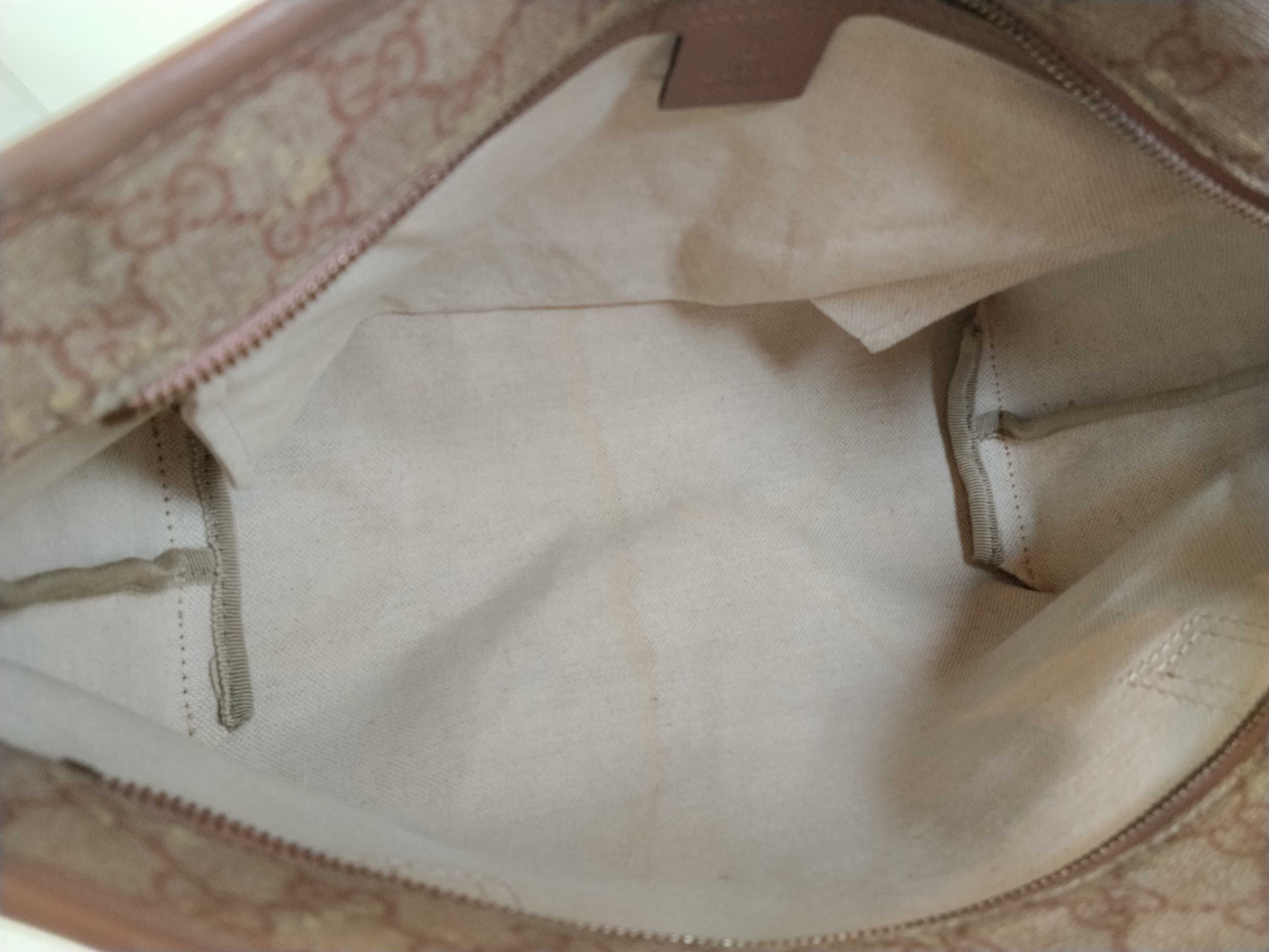 GG Supreme ID-GG Supreme PVC & Cowhide Tote Bag Beige x Pink 211138 Tote Bag — view 9