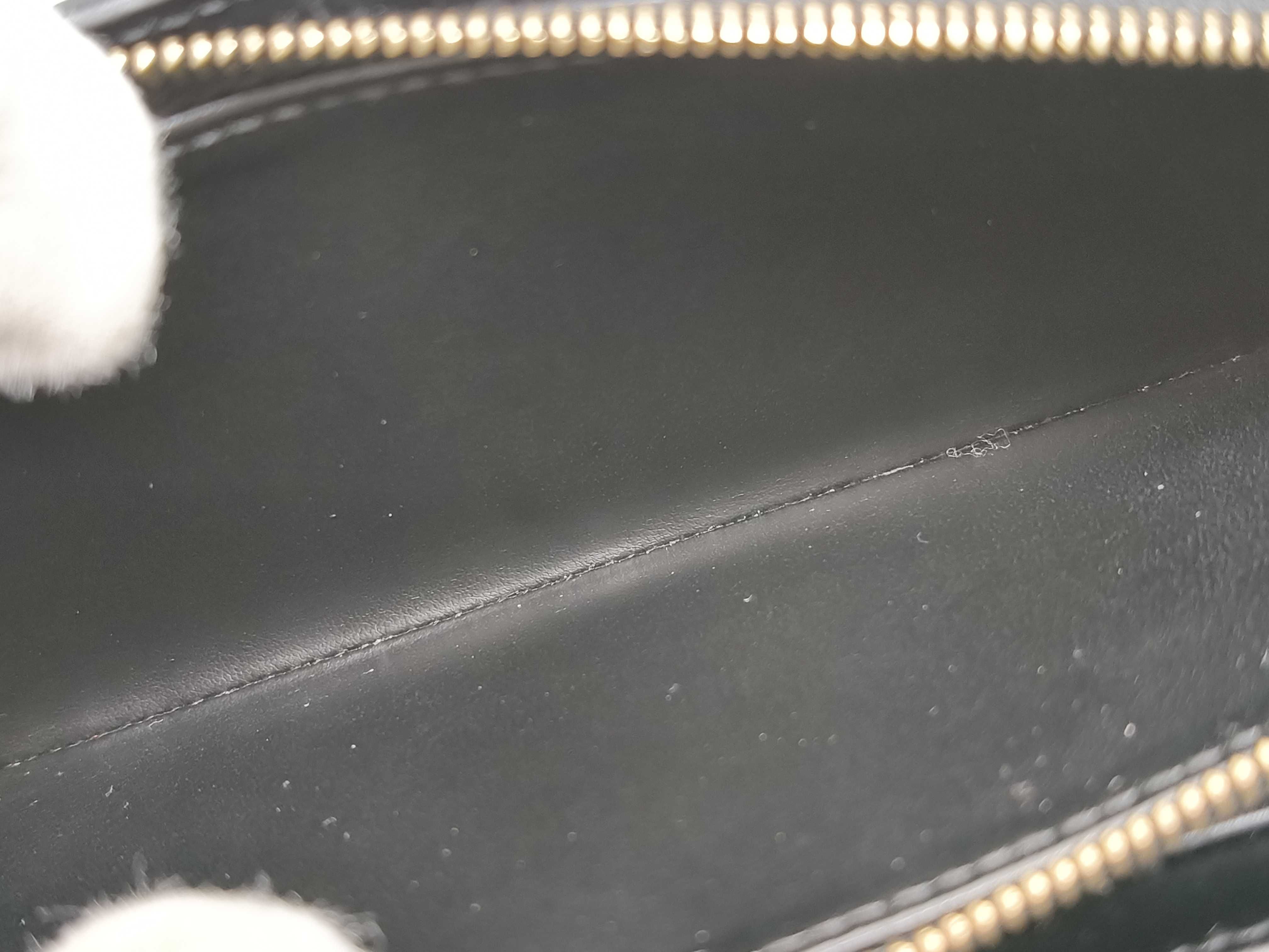 Triomphe Box Calf Leather Bi-fold Long Wallet Black Serial Number Wallet — view 11