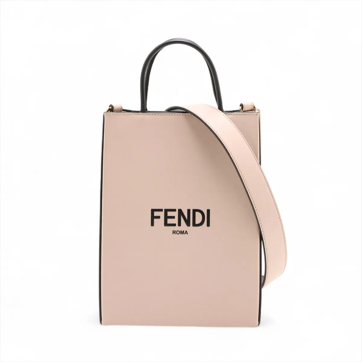 Shopping Bag M Leather 2-Way Handbag Pink 8BH382