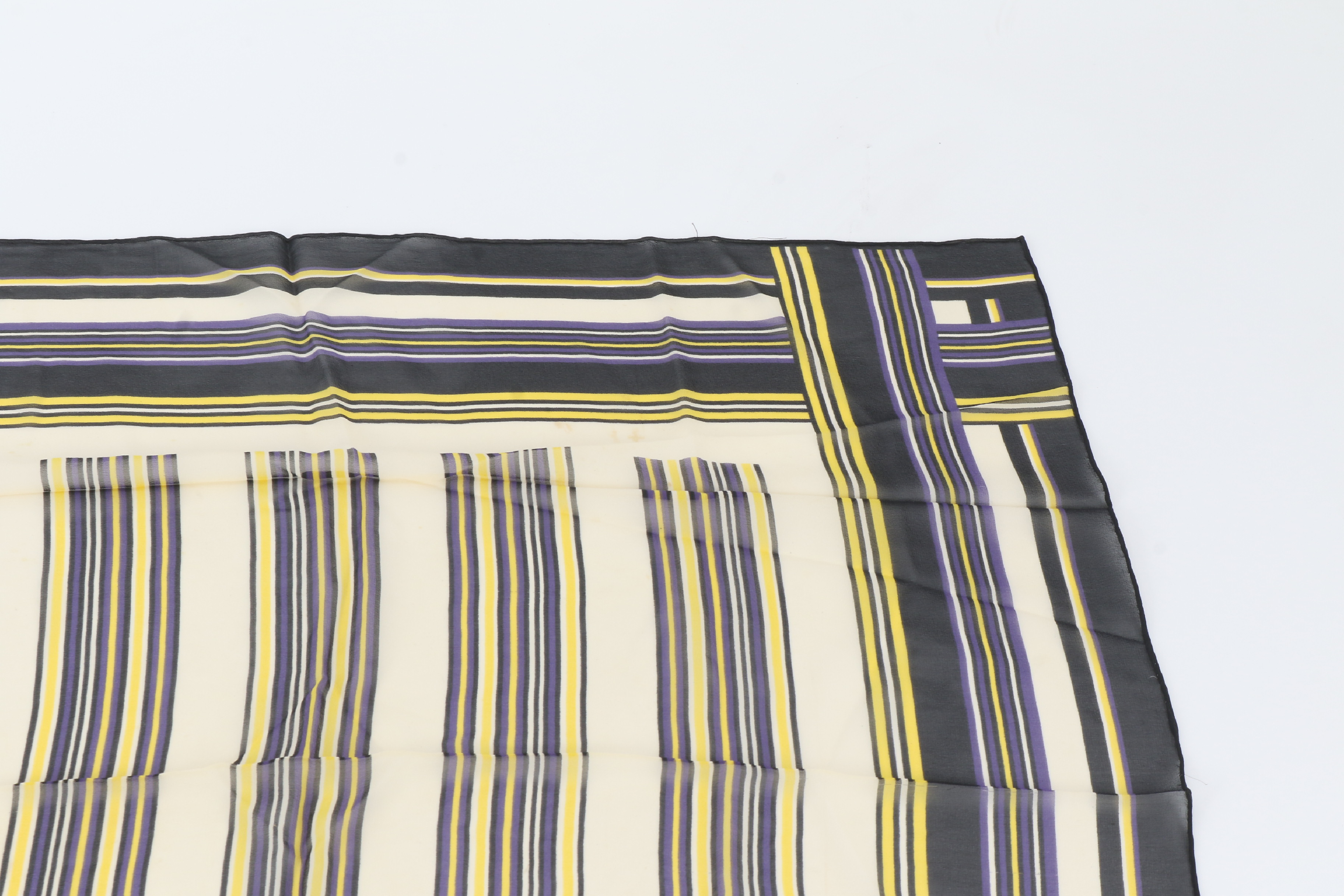 (YSL) tagged 100% silk scarf, all-over pattern, other accessories. — view 2