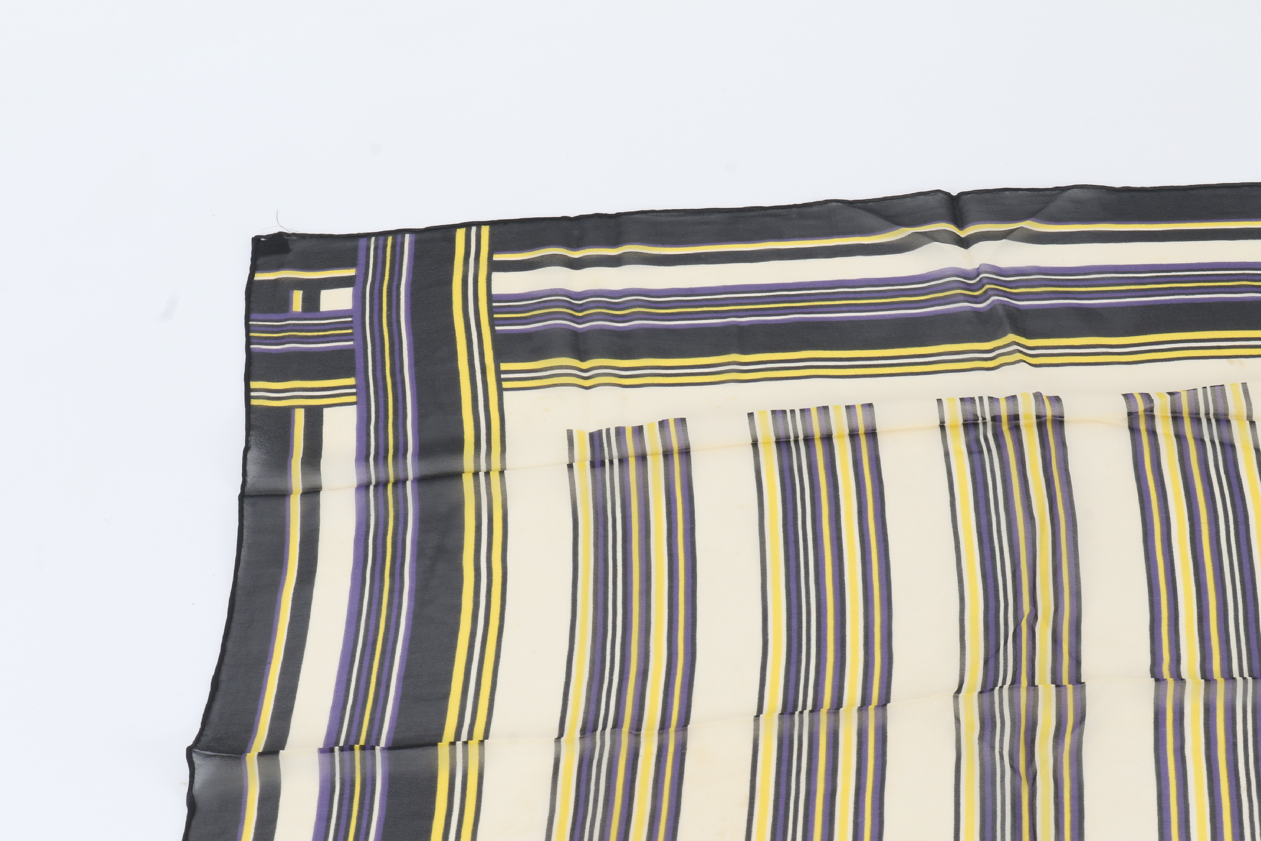 (YSL) tagged 100% silk scarf, all-over pattern, other accessories. — view 3