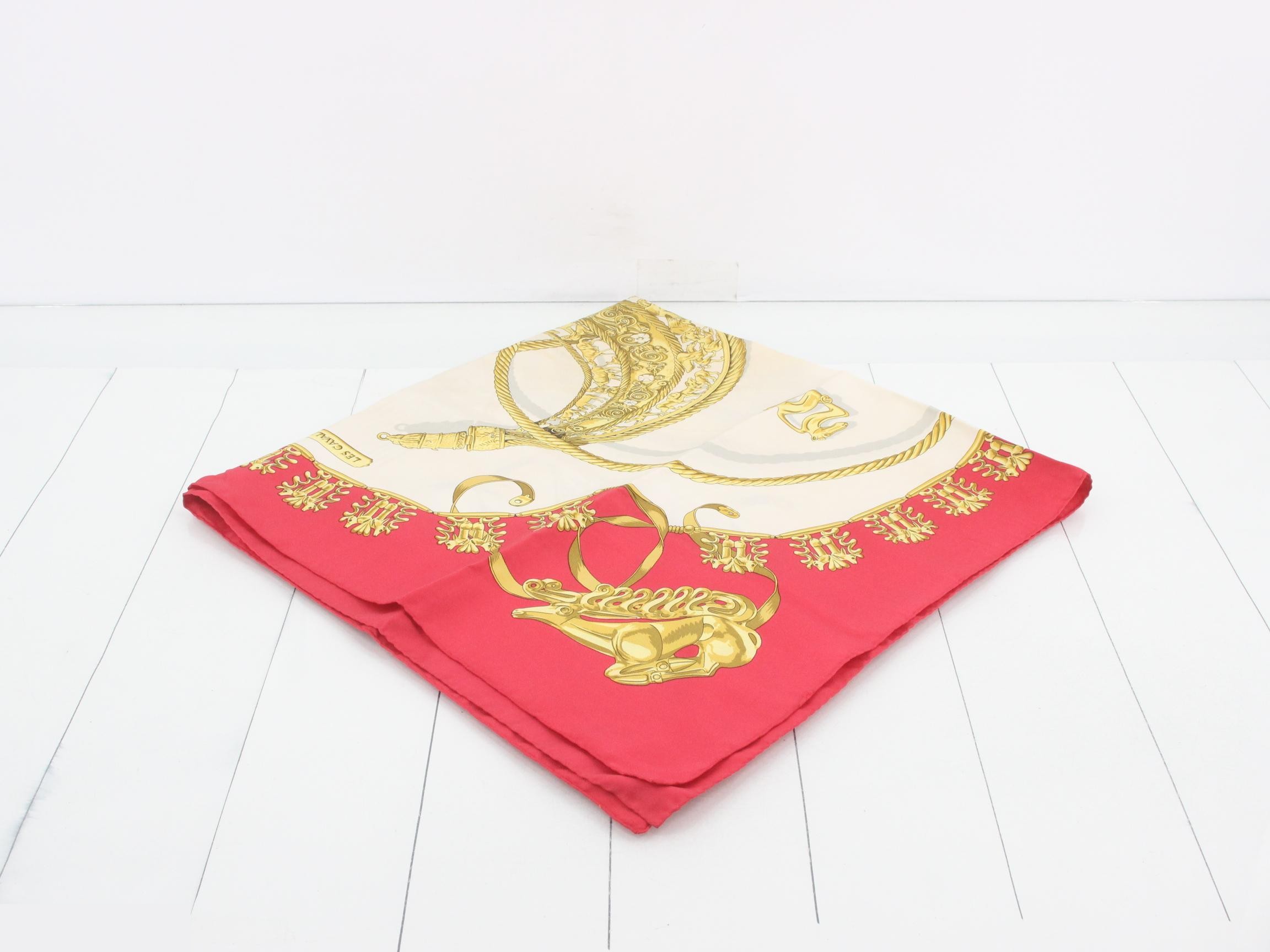 Carre 90 LES CAVALIERS D OR Scarf — view 2
