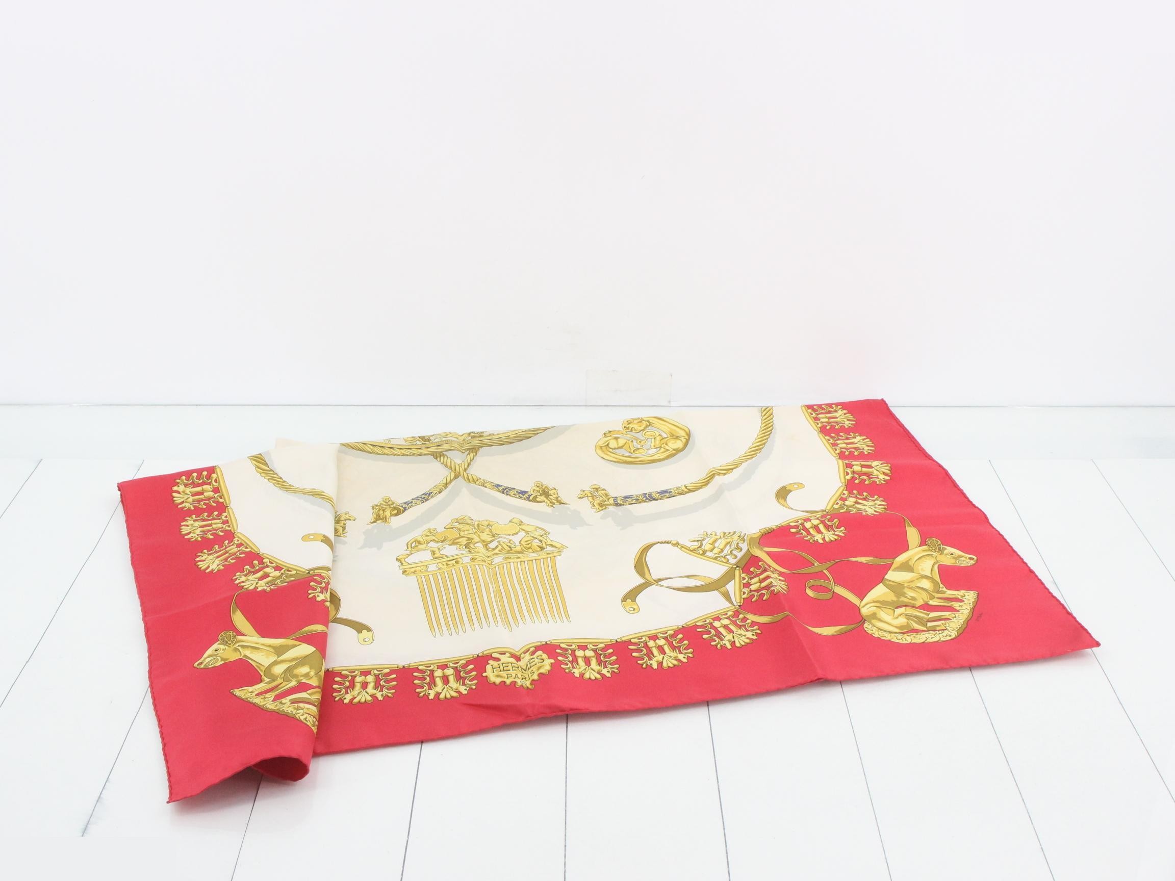 Carre 90 LES CAVALIERS D OR Scarf — view 3