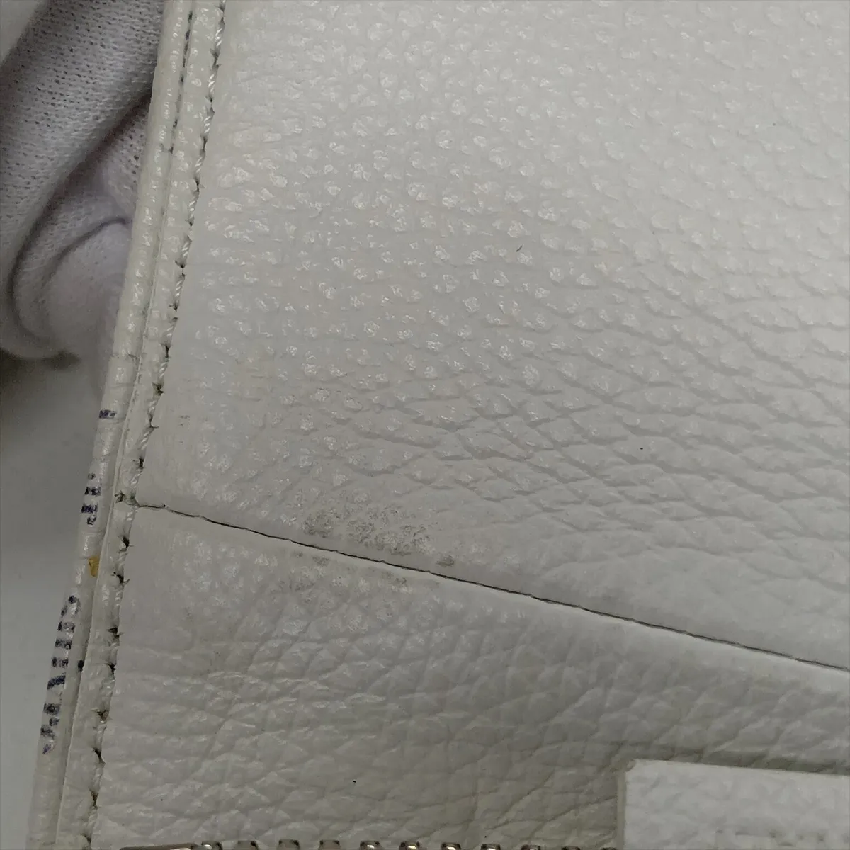 Saddle Leather Body Bag, White — view 11