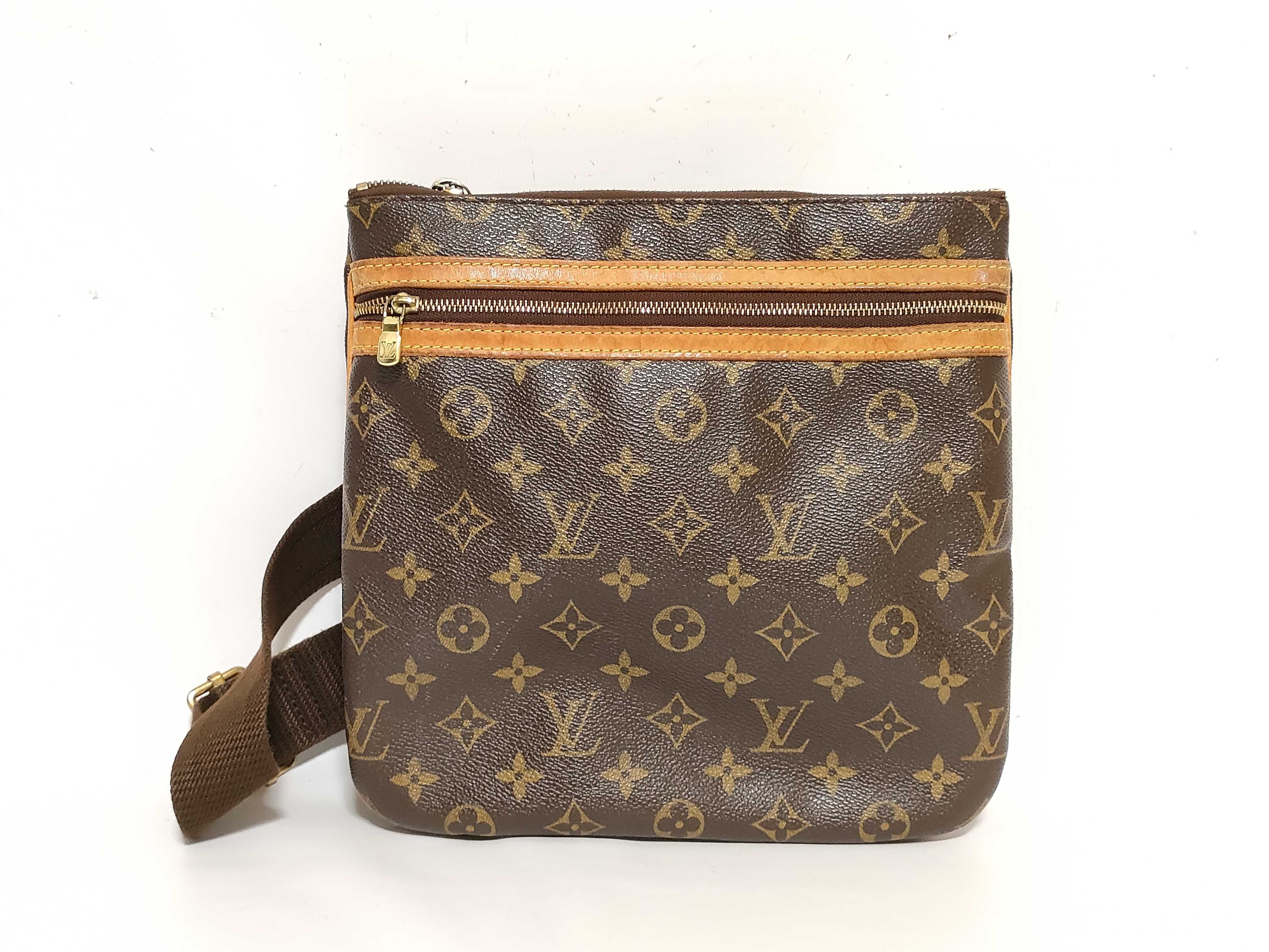 Monogram Pochette Bosphore M40044 MI1015 Brown Shoulder Bag