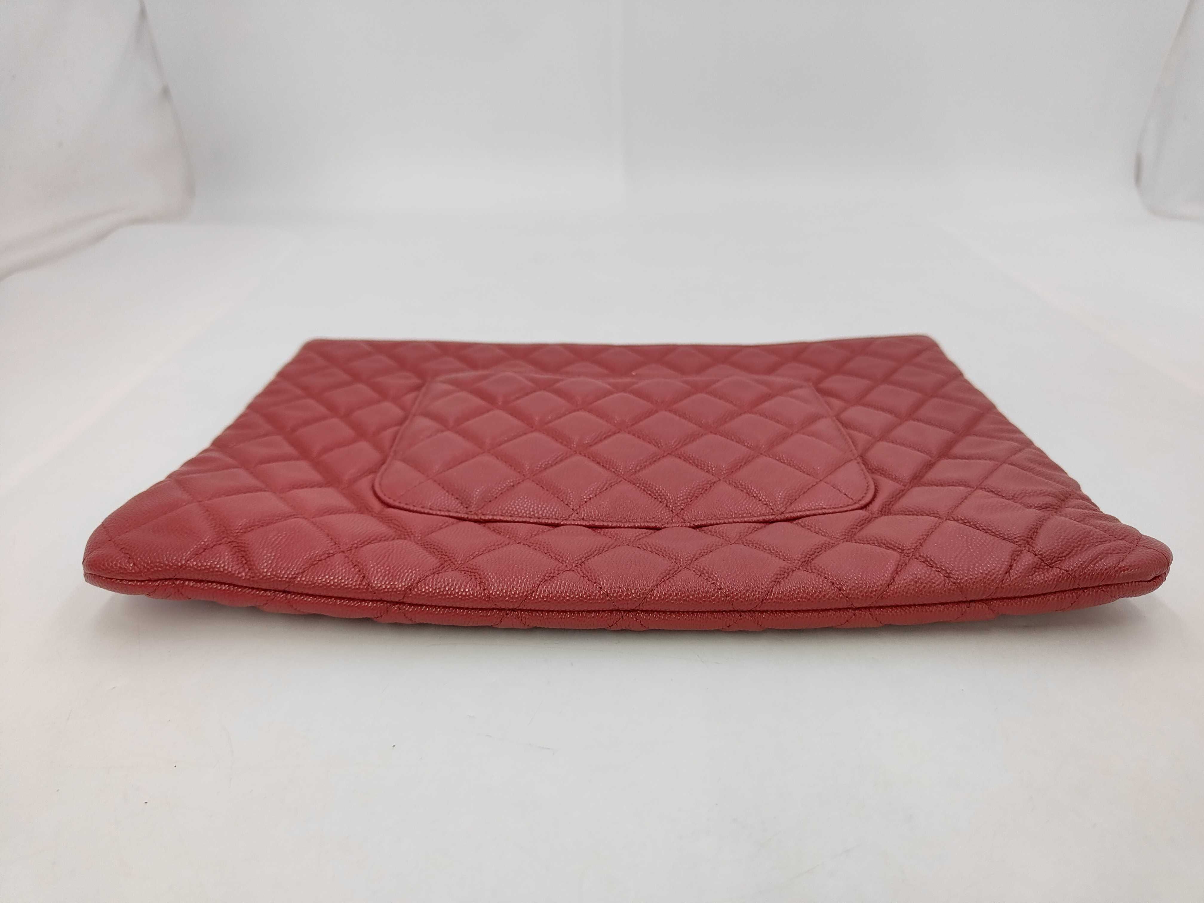 Caviar Skin Matelassé Clutch Bag — view 3