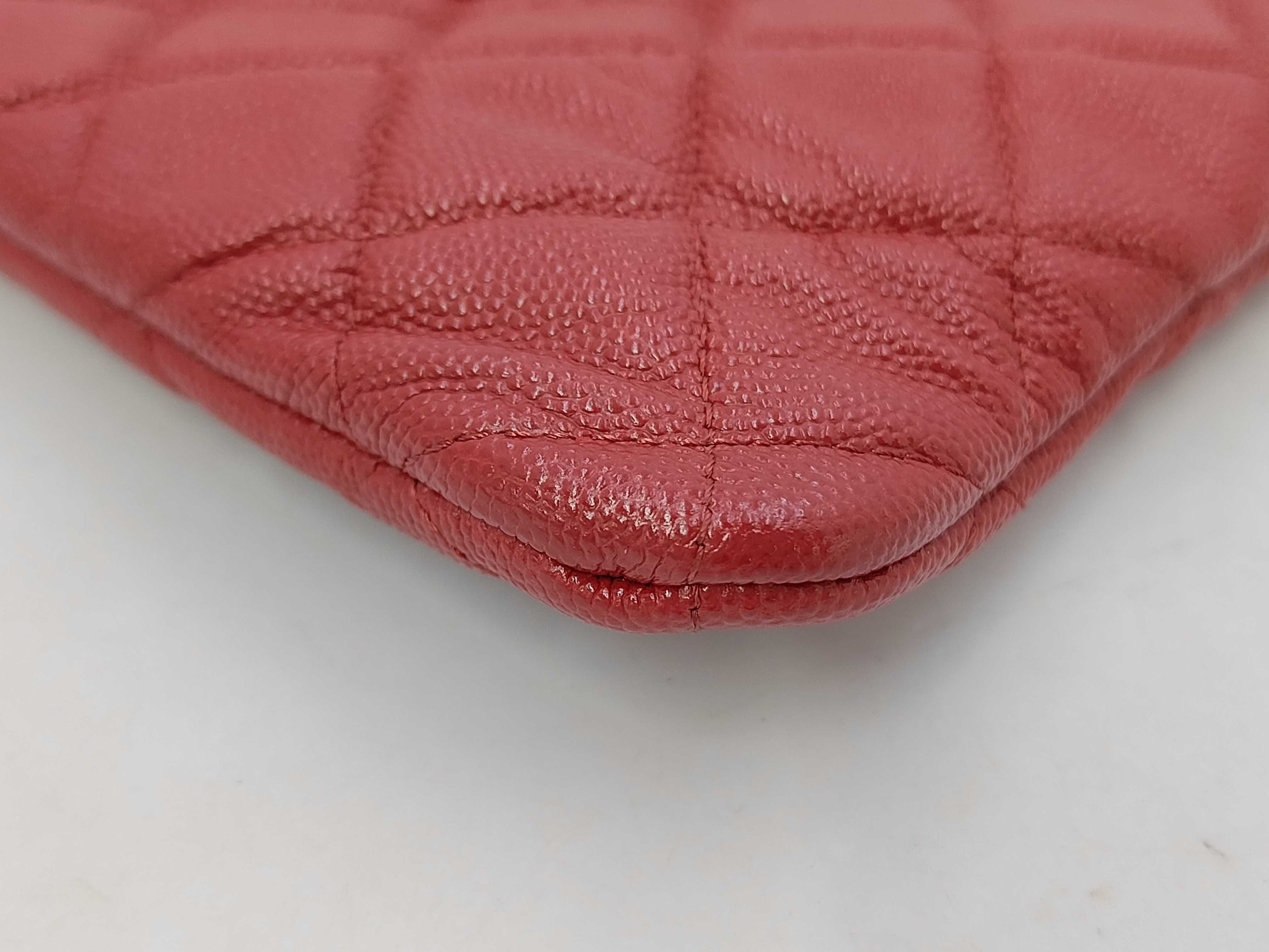 Caviar Skin Matelassé Clutch Bag — view 4