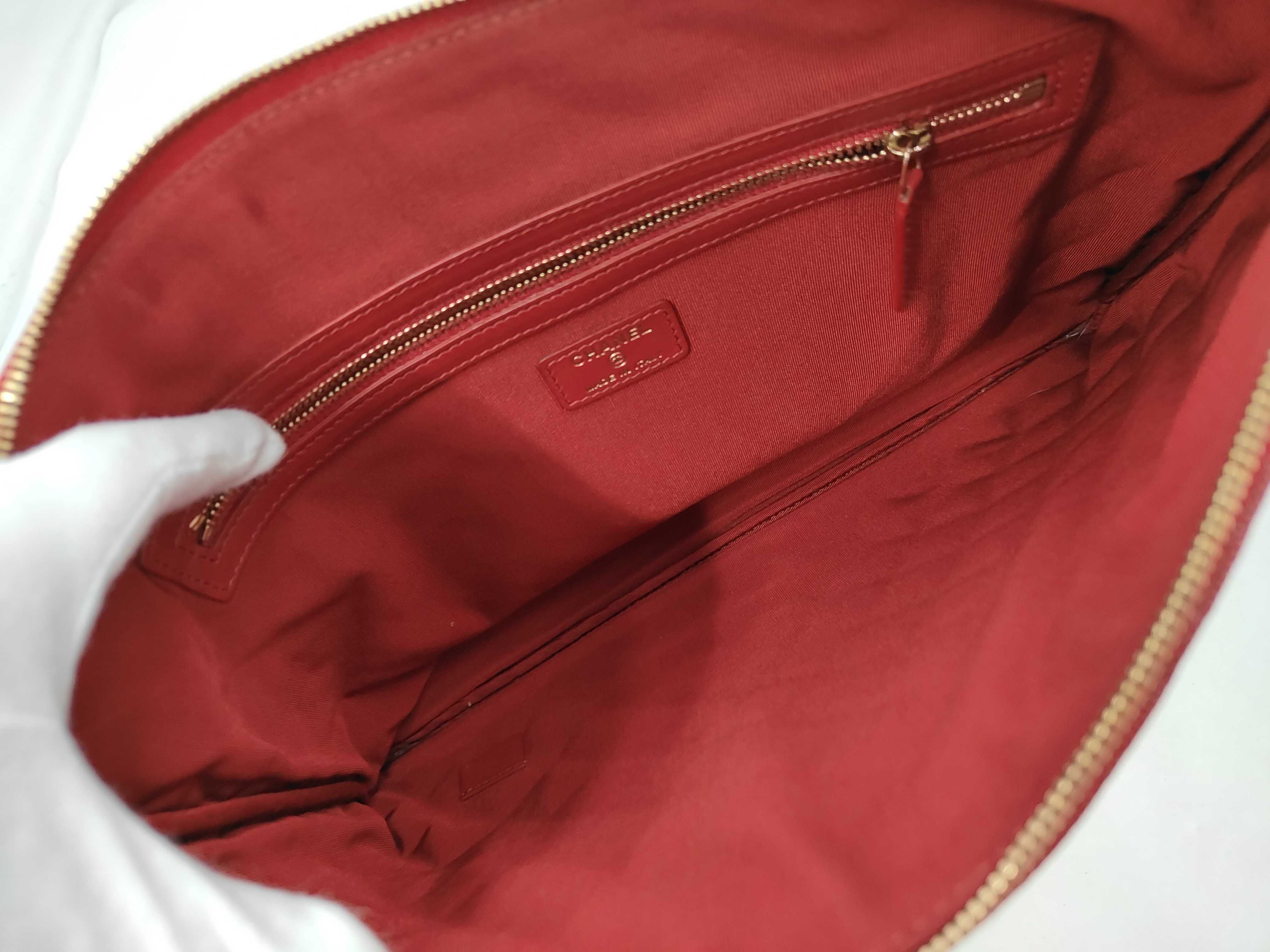 Caviar Skin Matelassé Clutch Bag — view 6