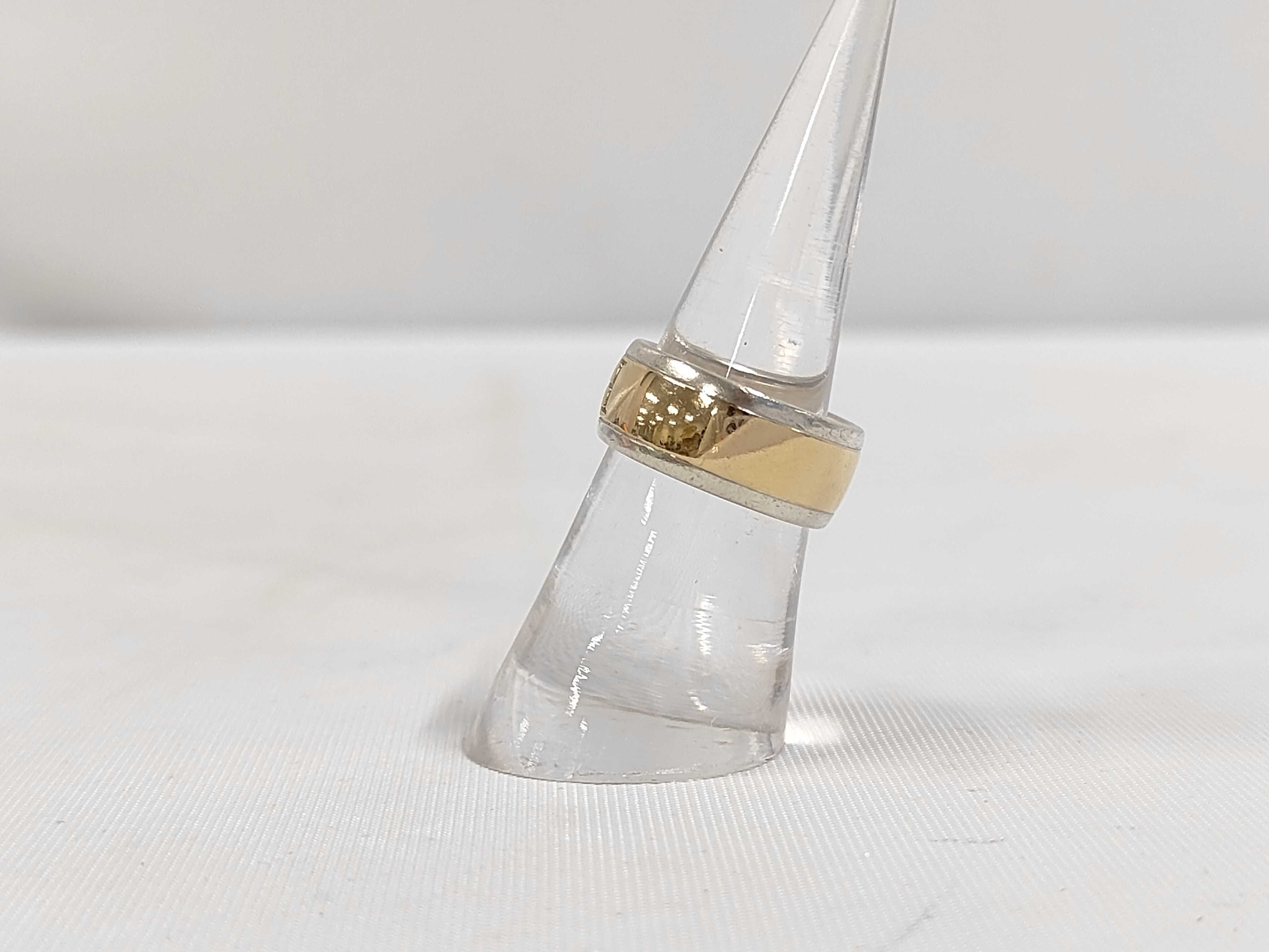 H-logo combination ring, size 50. — view 2