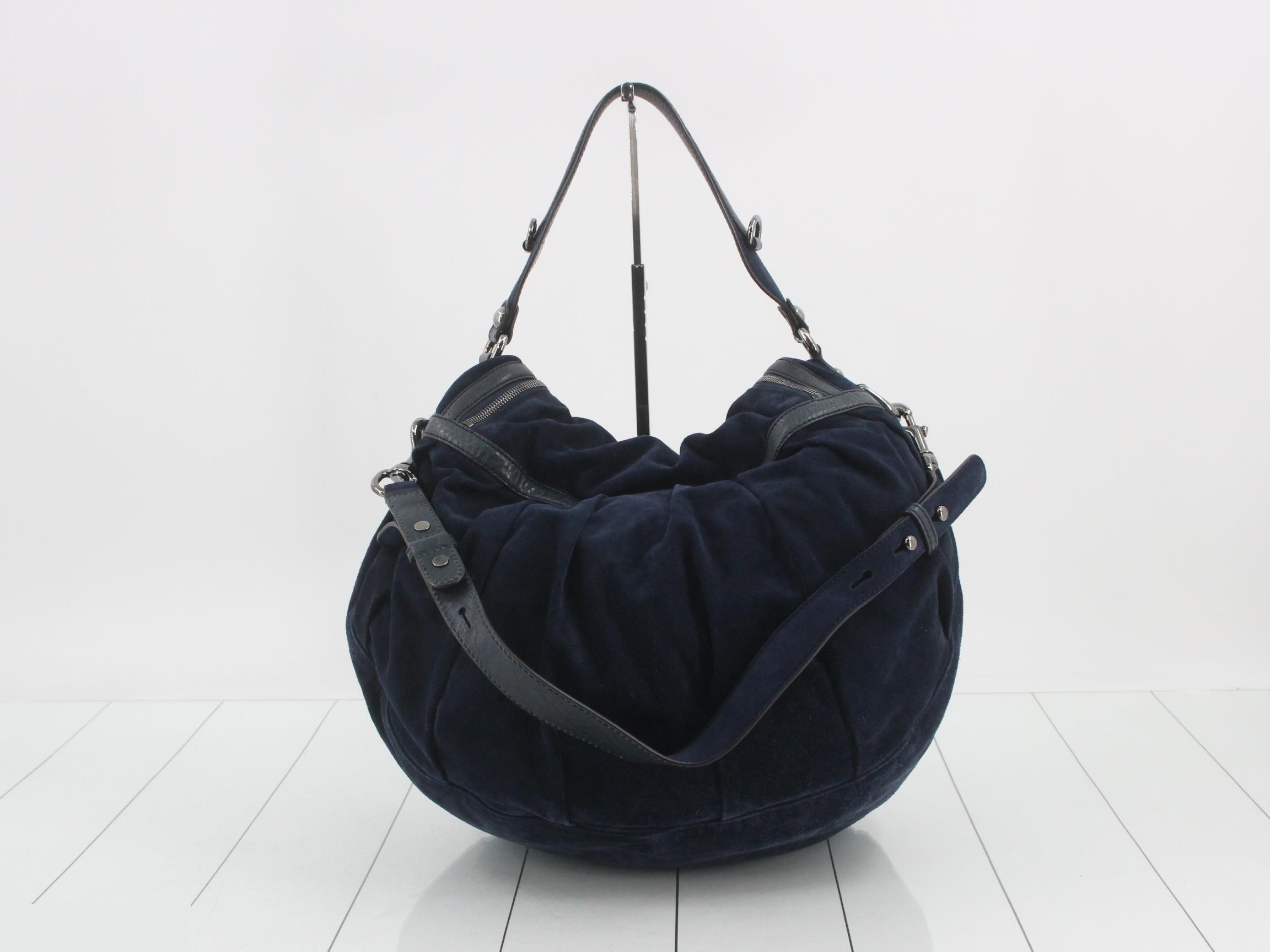 Horsebit Icon Bit Suede Shoulder Bag — view 2
