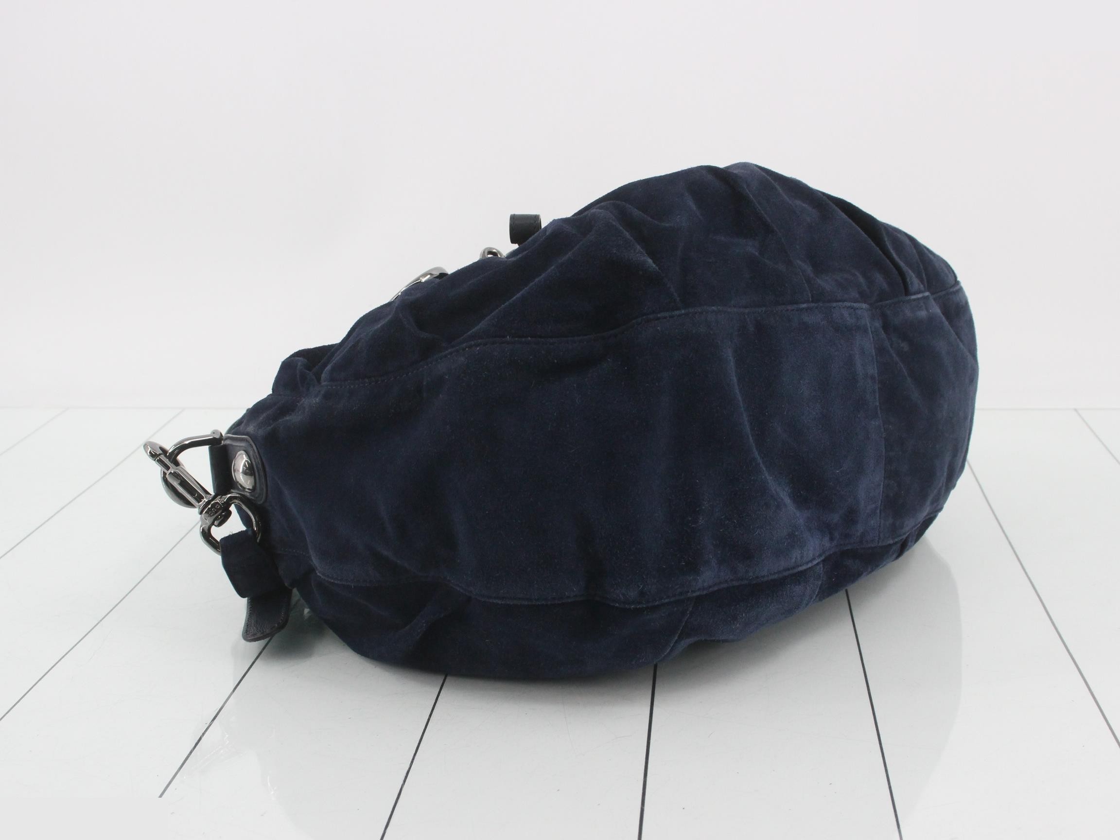 Horsebit Icon Bit Suede Shoulder Bag — view 5