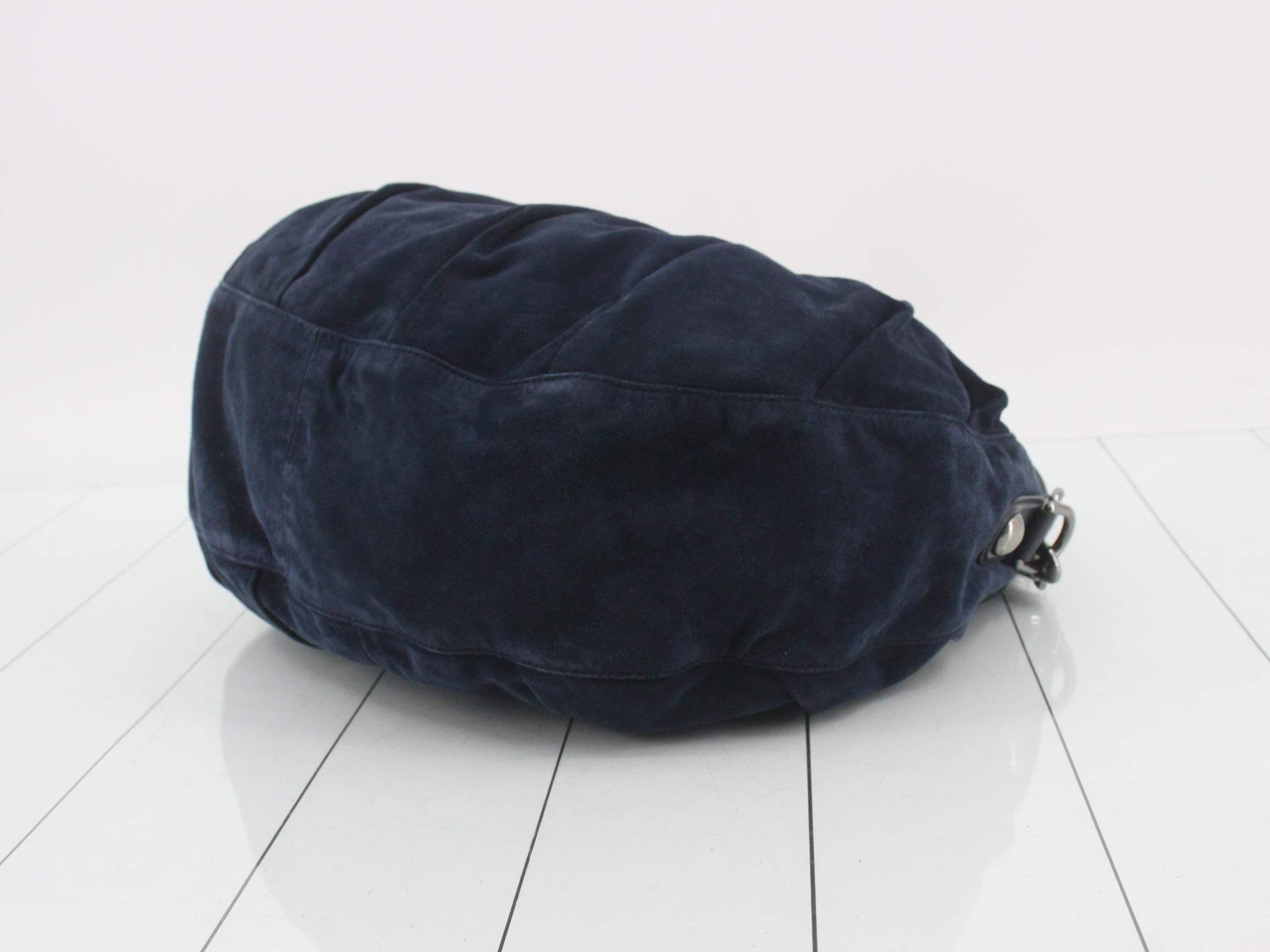 Horsebit Icon Bit Suede Shoulder Bag — view 6