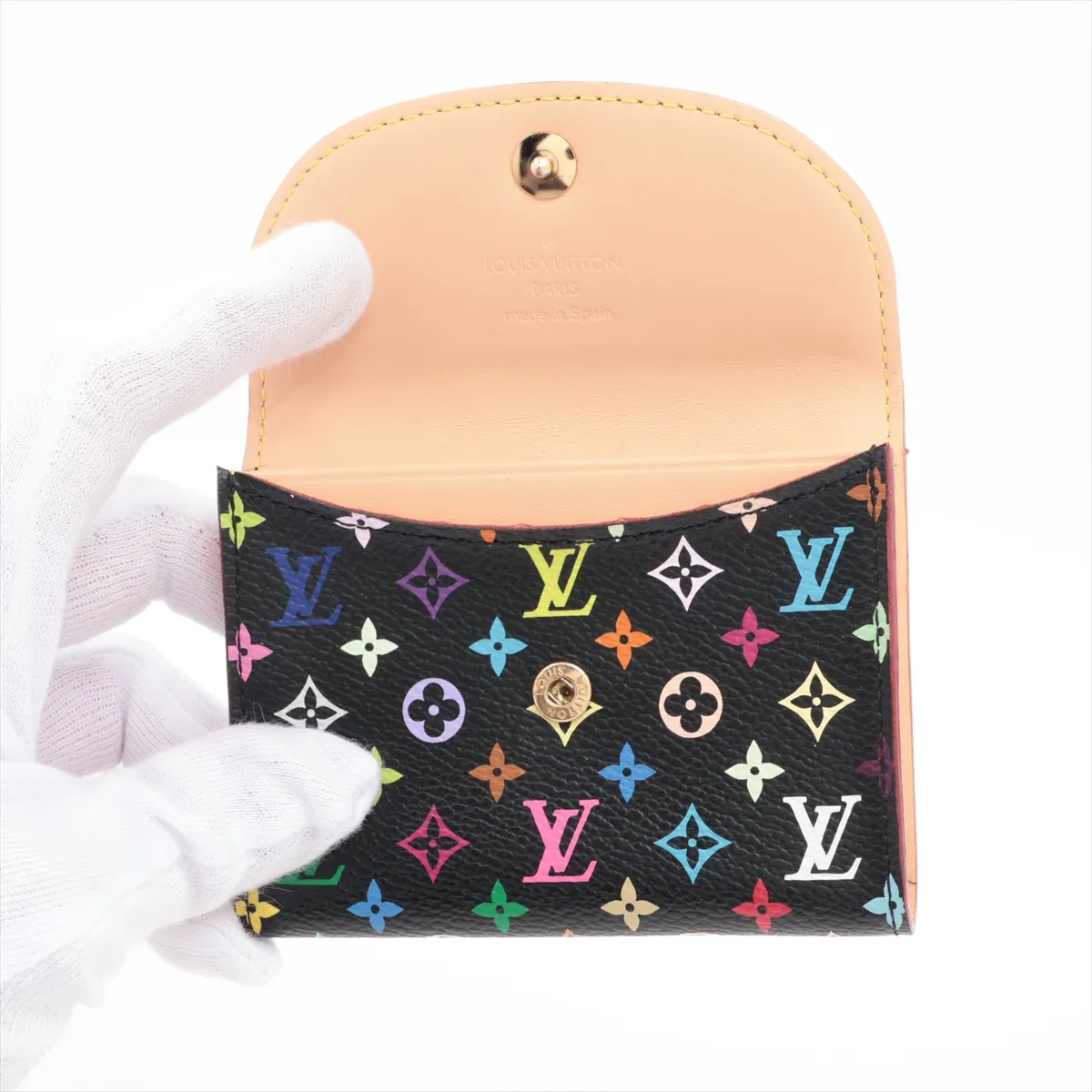 Multicolor Enveloppe Carte de Visite M66561 CA0088 Noir Card Case — view 3