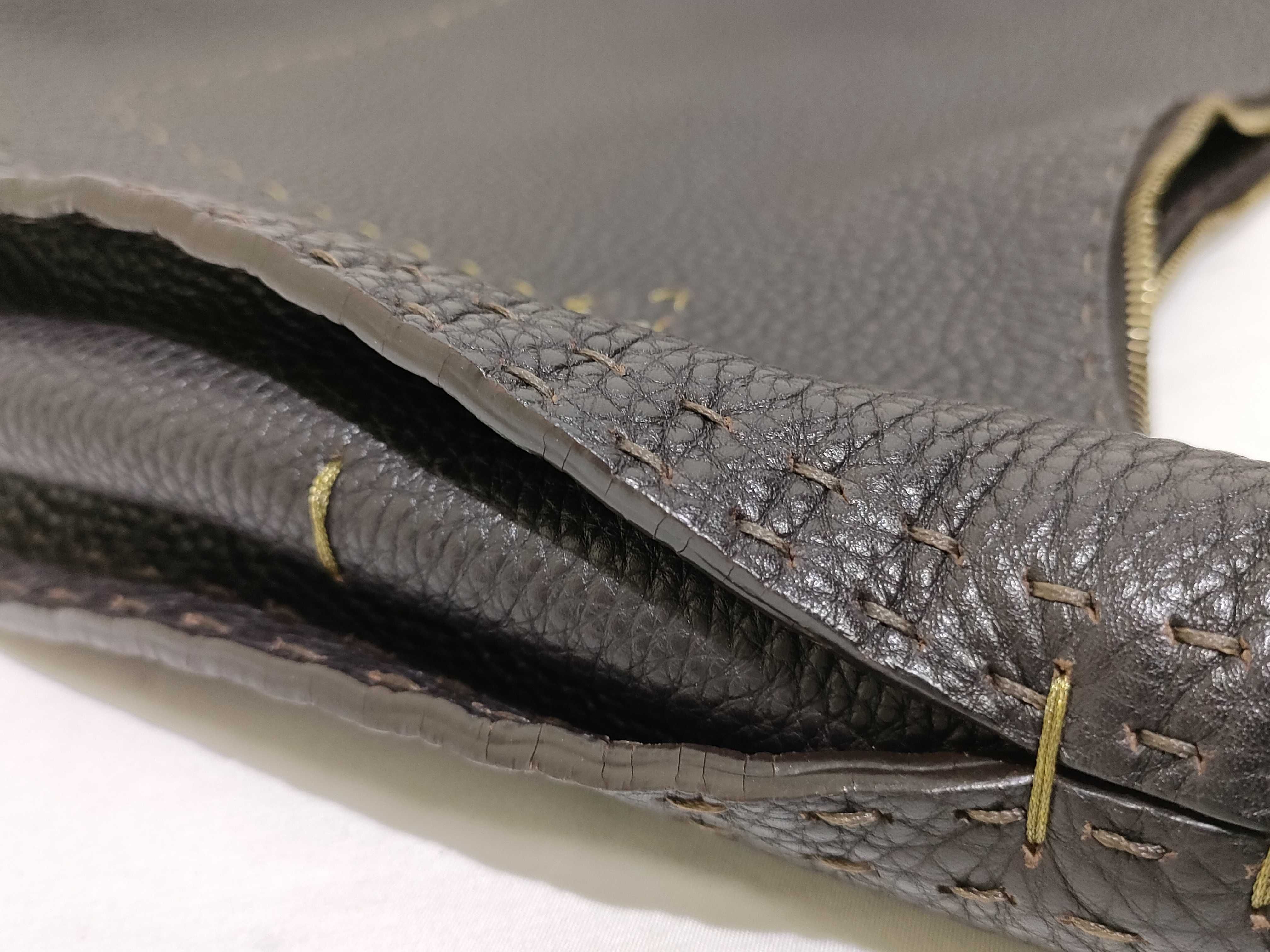 Selleria Hobo Shoulder Bag, Leather, Dark Brown Shoulder Bag — view 13