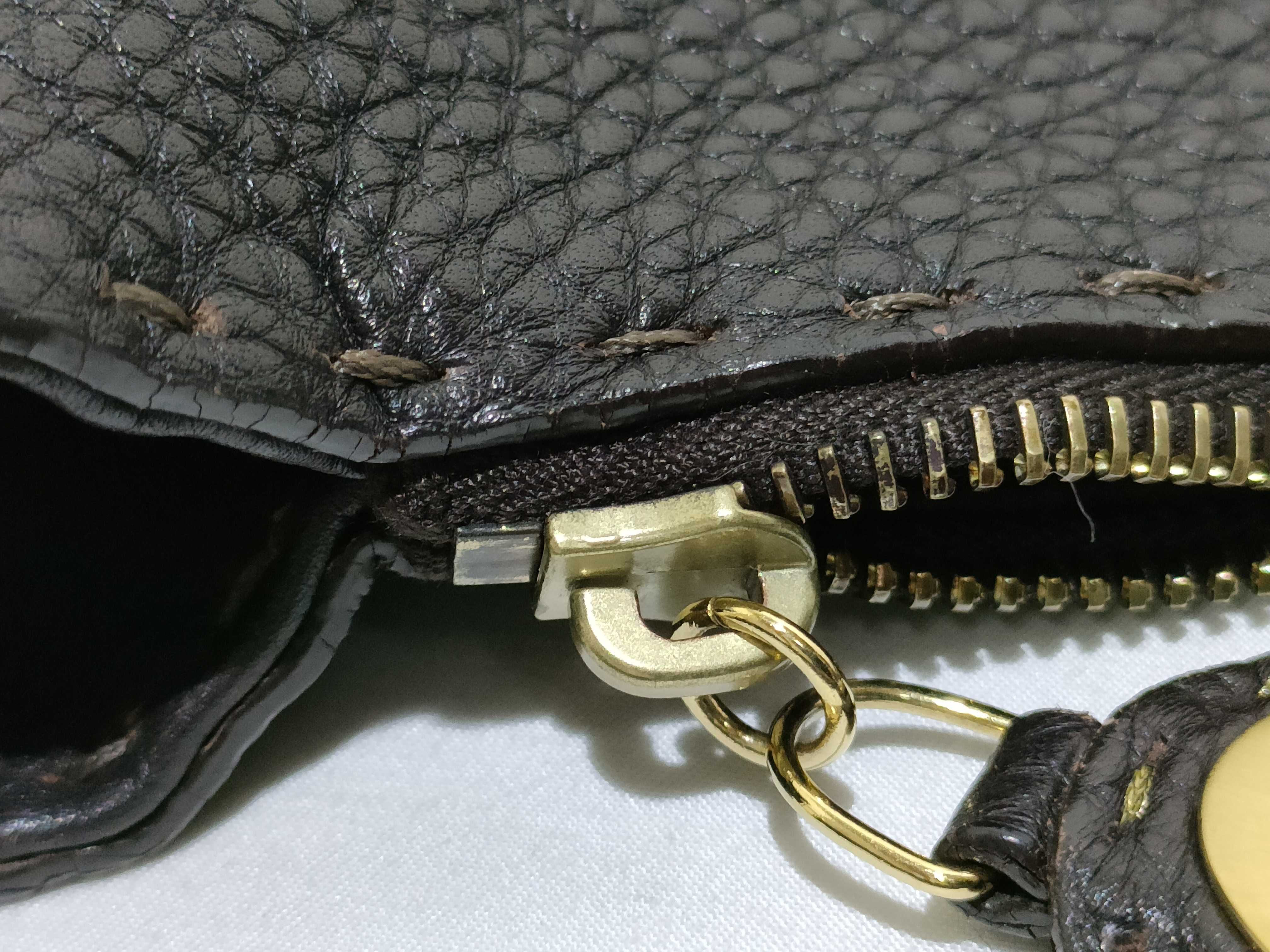 Selleria Hobo Shoulder Bag, Leather, Dark Brown Shoulder Bag — view 14