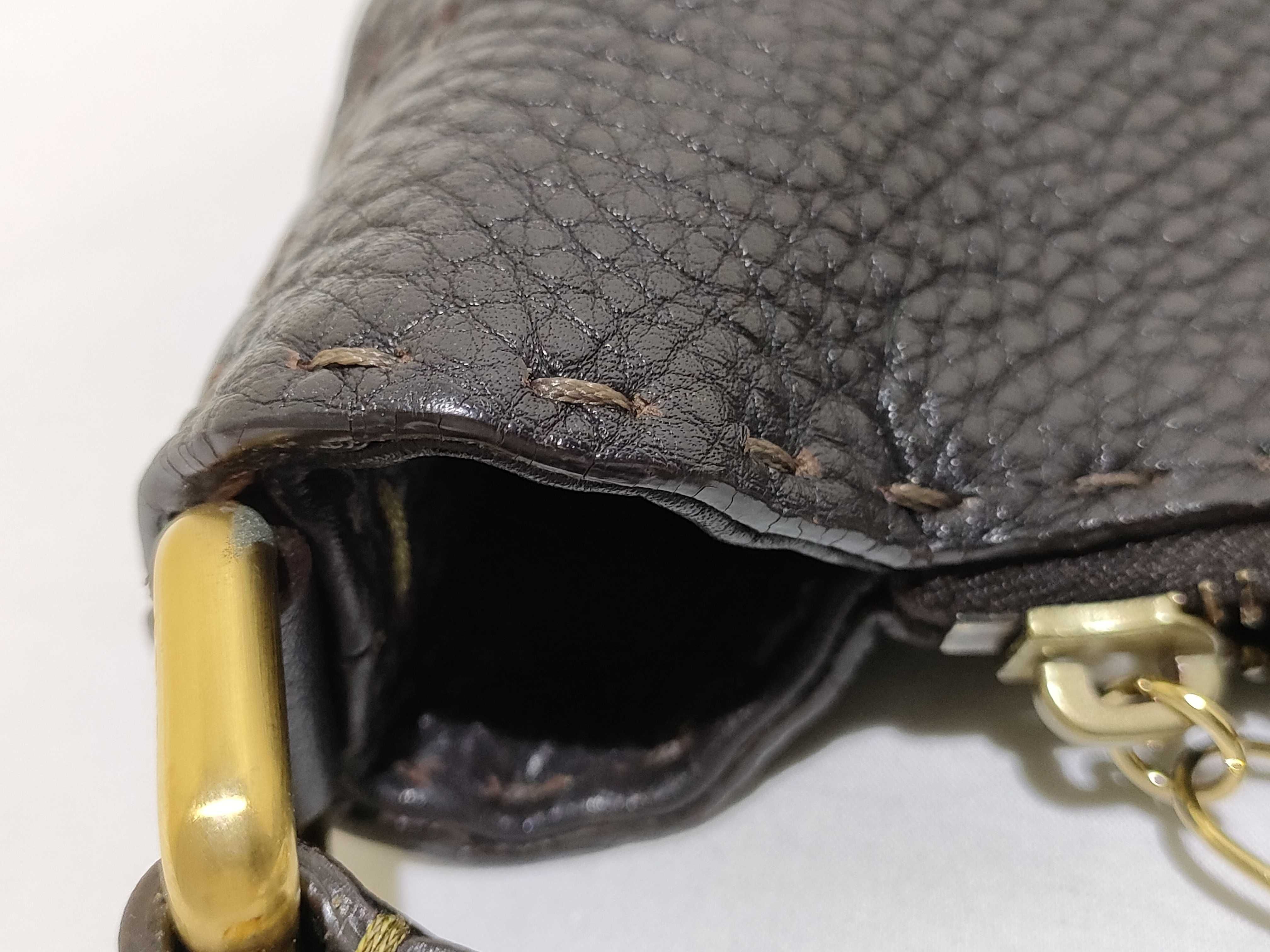 Selleria Hobo Shoulder Bag, Leather, Dark Brown Shoulder Bag — view 15