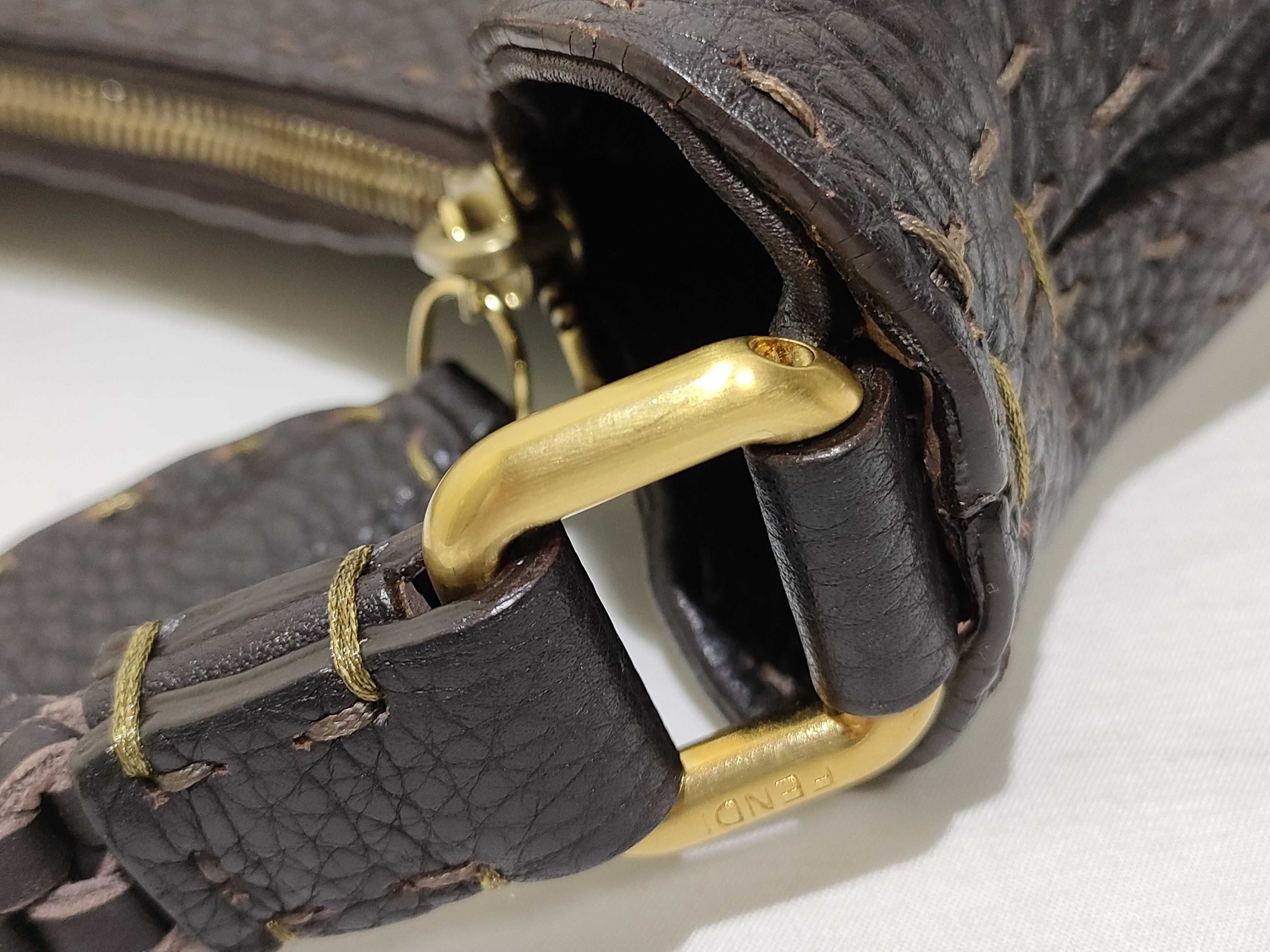Selleria Hobo Shoulder Bag, Leather, Dark Brown Shoulder Bag — view 5