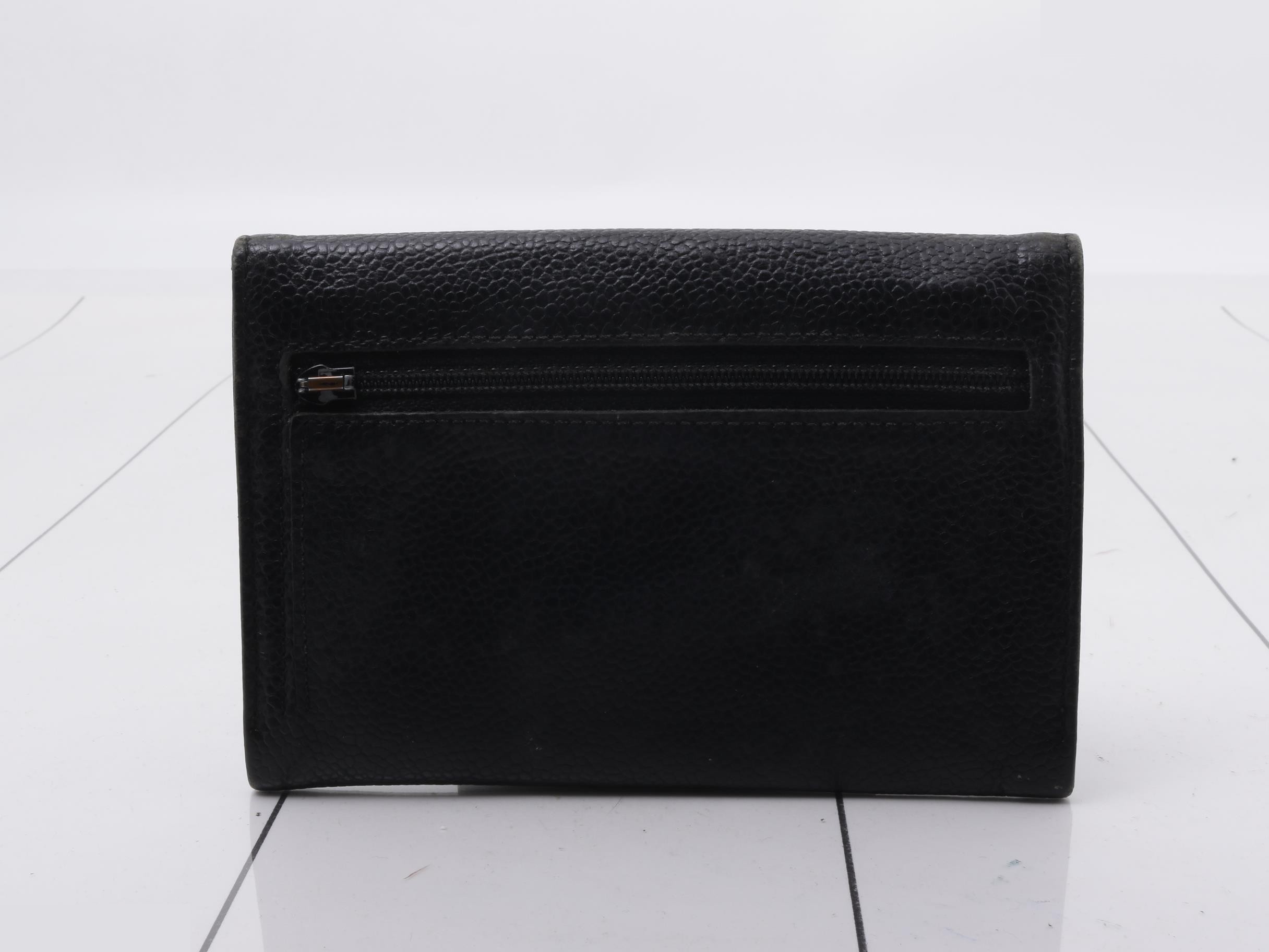 Caviar leather folding wallet — view 2