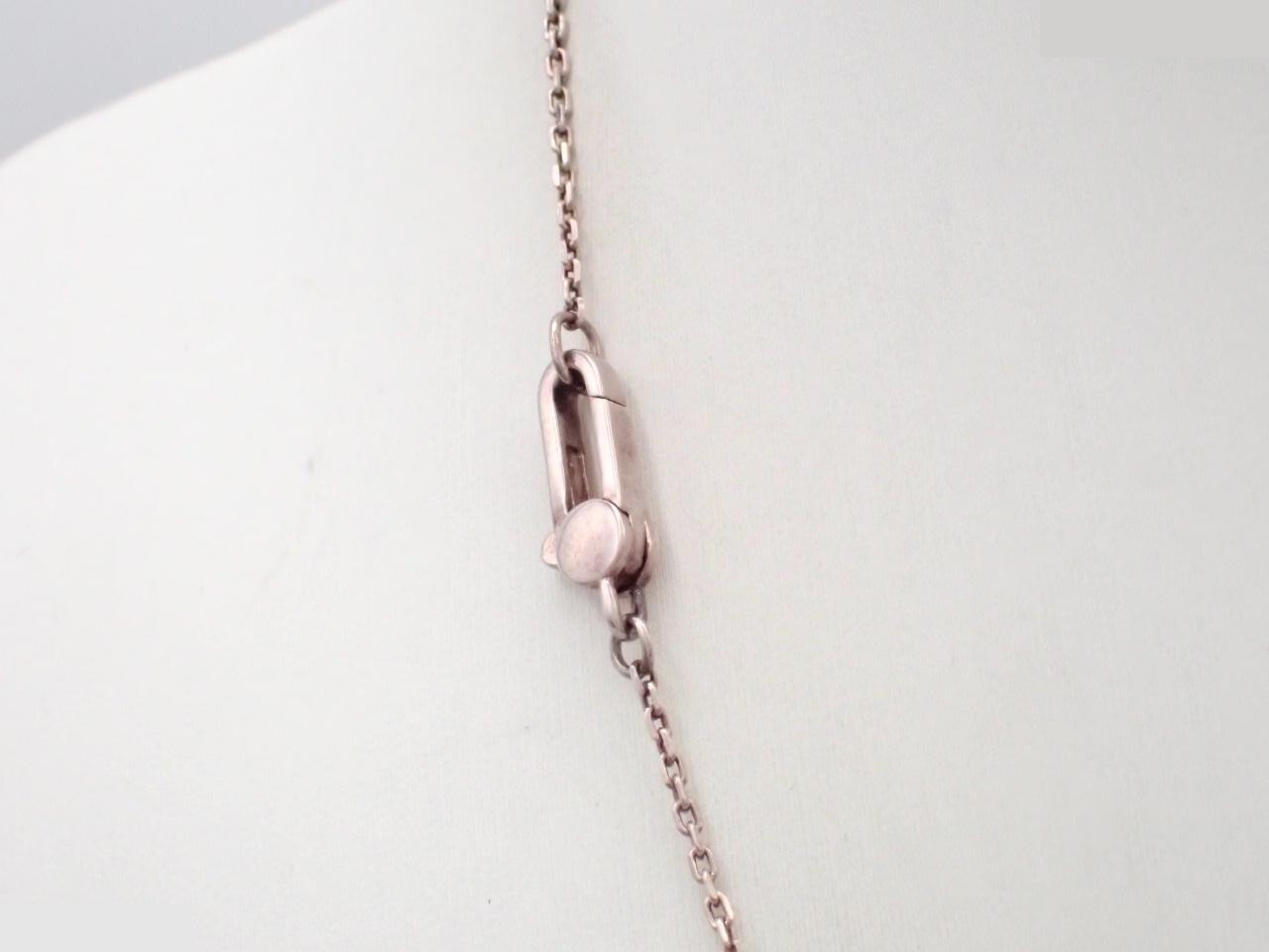 Heart necklace, 925 sterling silver, 8.2g, chain approximately 48cm — view 2