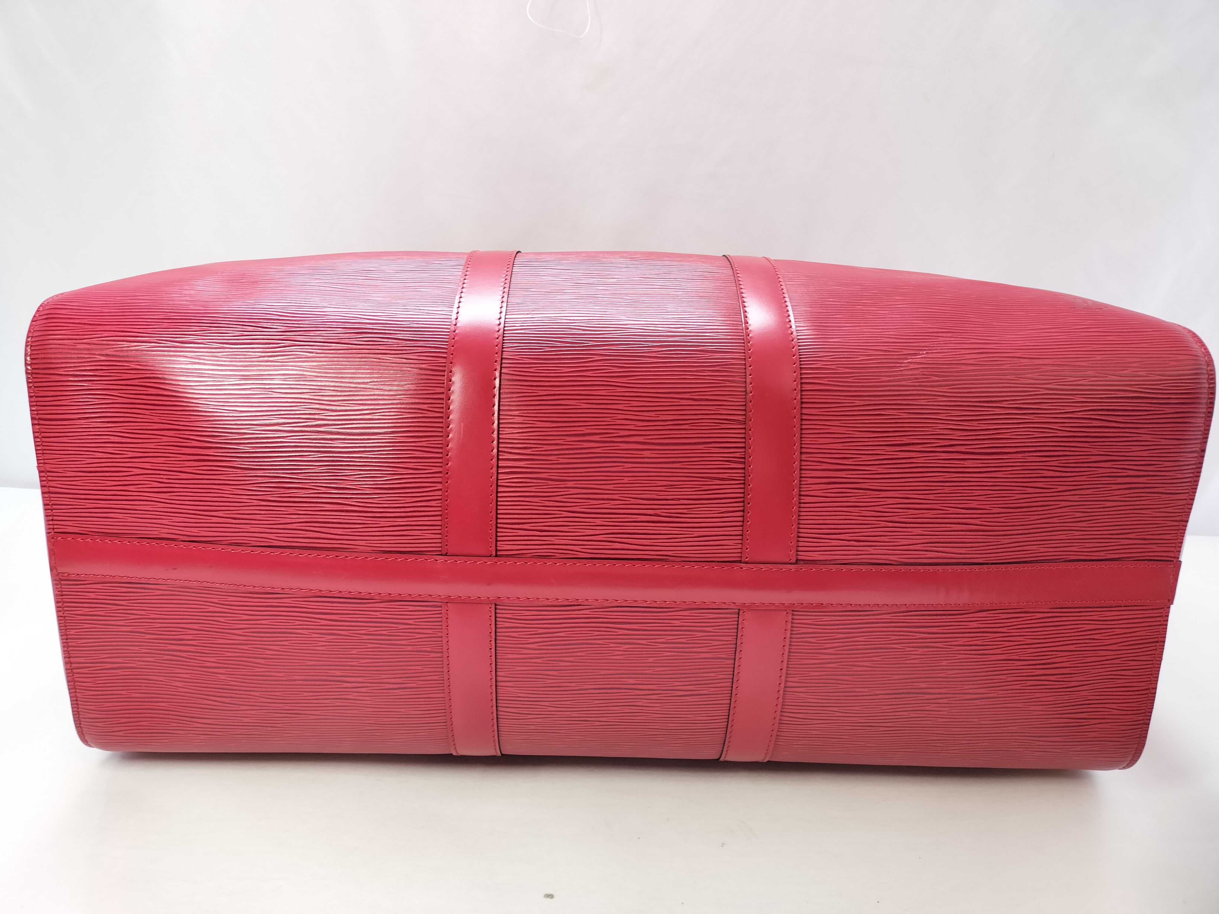 Epi Keepall 50 Boston Bag Handbag Epi Castilian Red M42967 Boston Bag — view 13